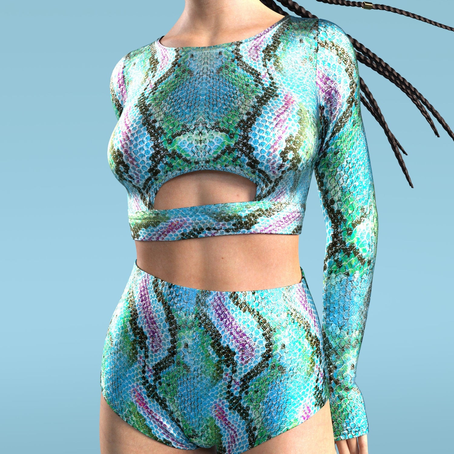 Crocodile Dundy High Waist Short Festival