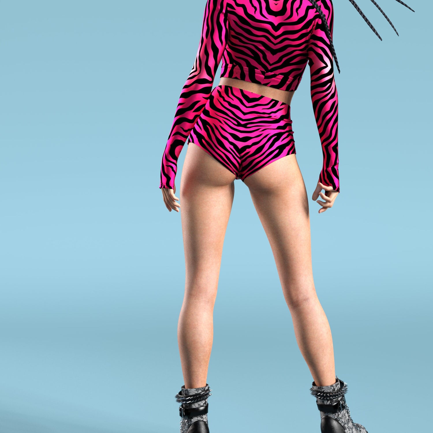 Red Zebry LB Set Red, Pink