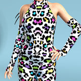 Festival Cheetah Neck Tie Costume