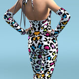 Festival Cheetah Neck Tie Costume