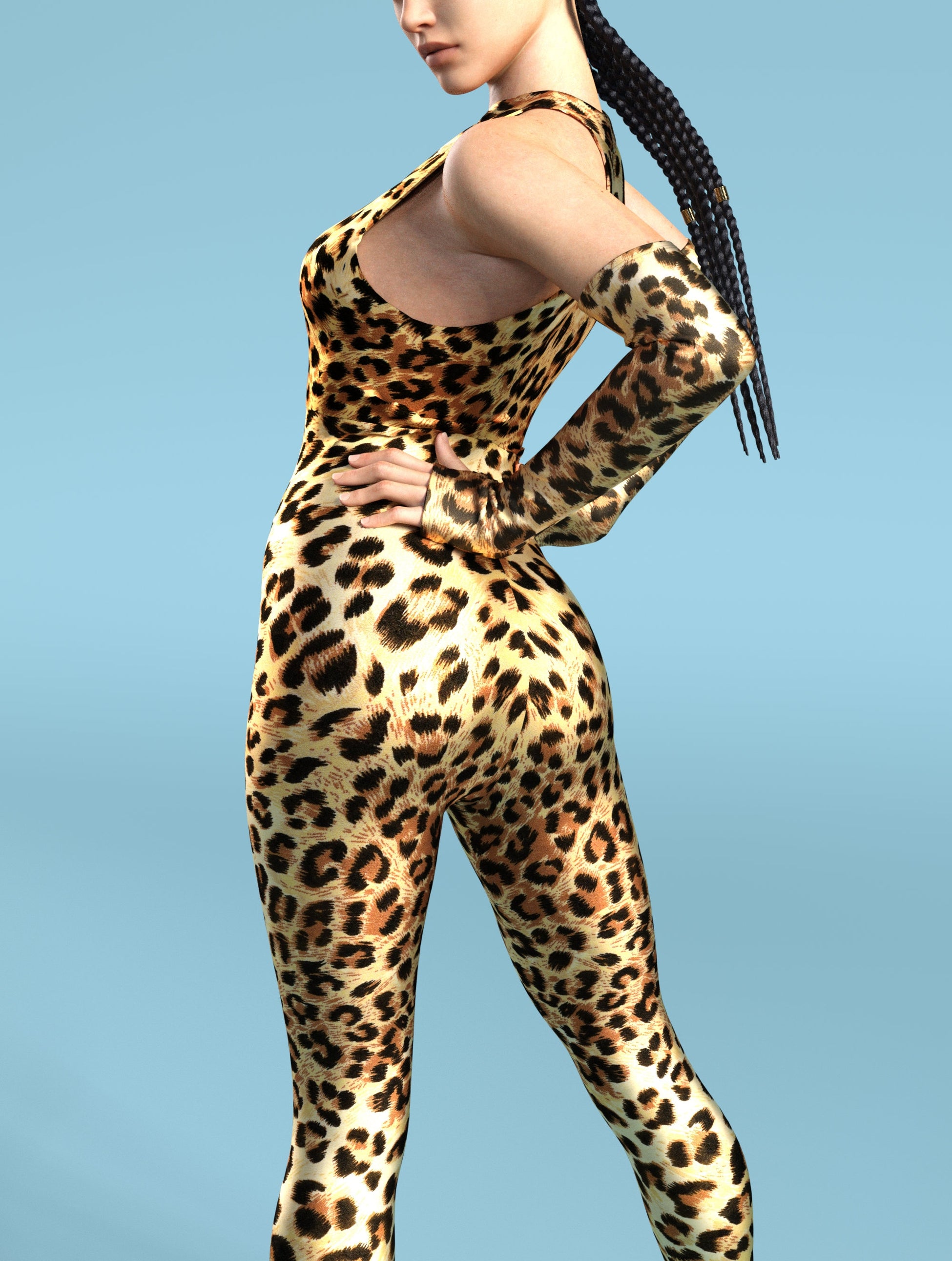Cheetah Rave Costume 2
