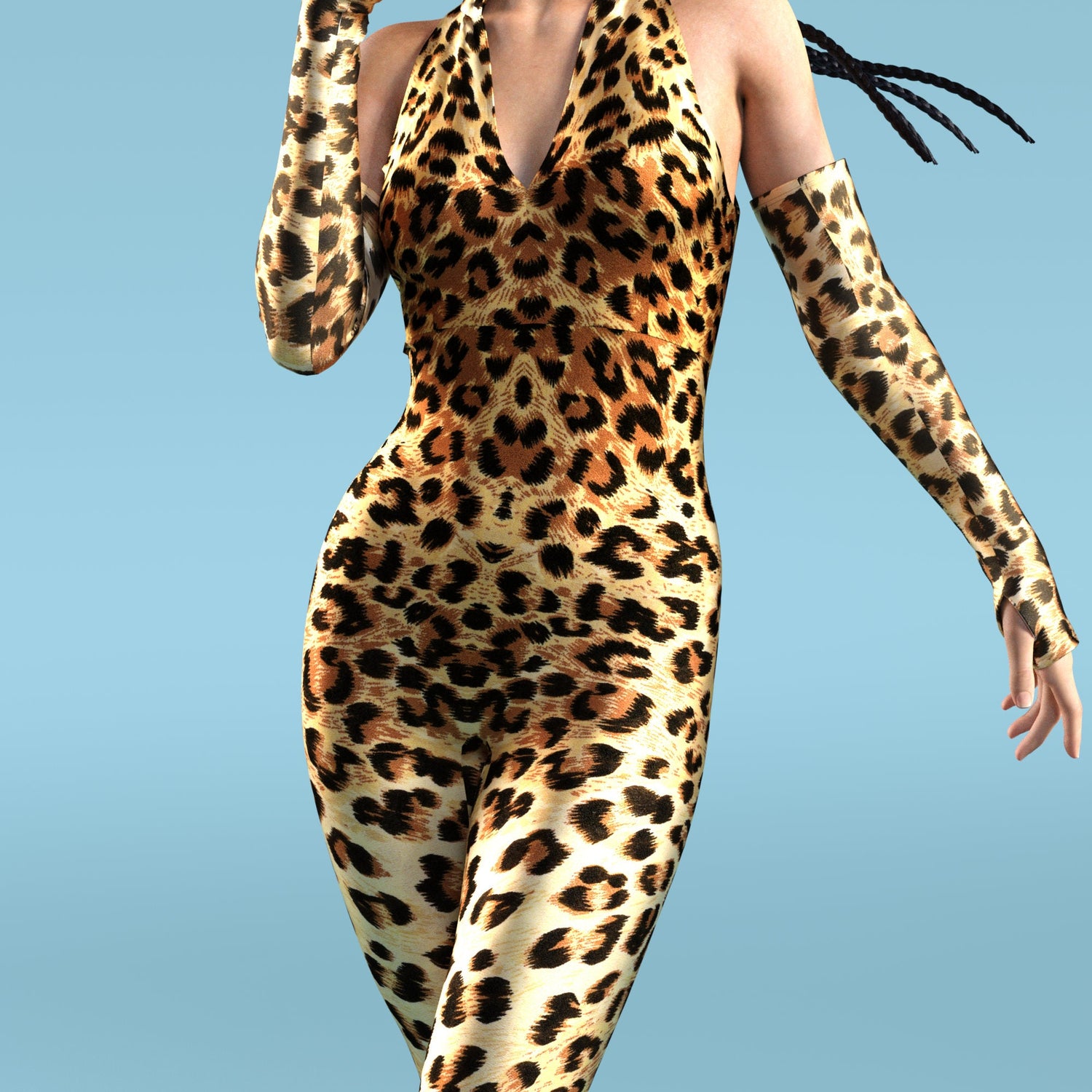 Cheetah Rave Costume