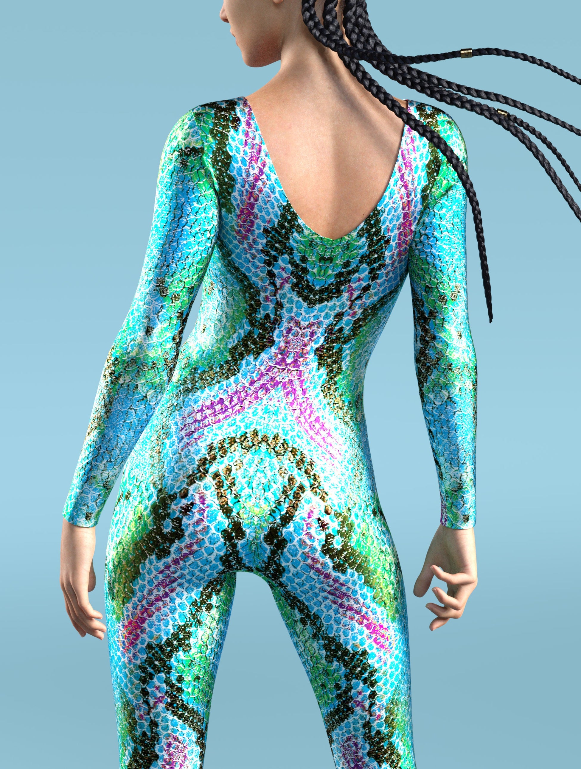 Crocodile Dundy Neckless Costume 2
