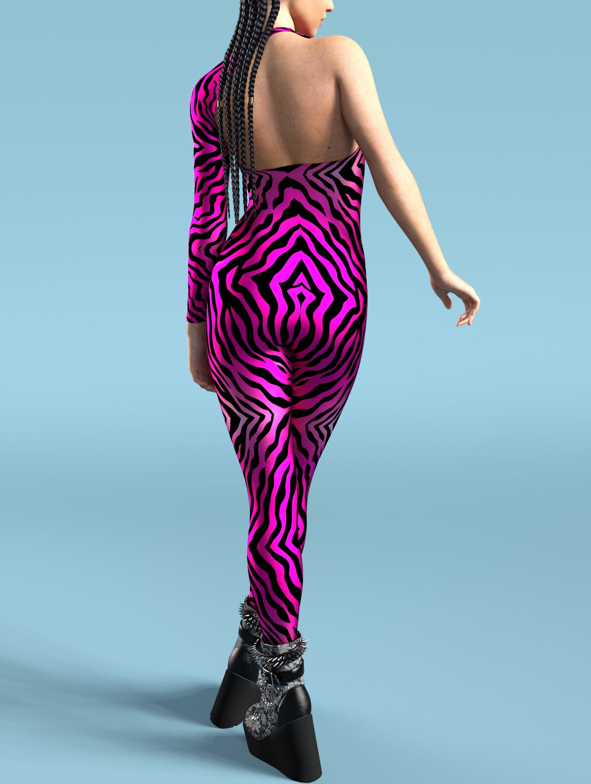 Pink Zebry Asymmetrical2 Costume 2
