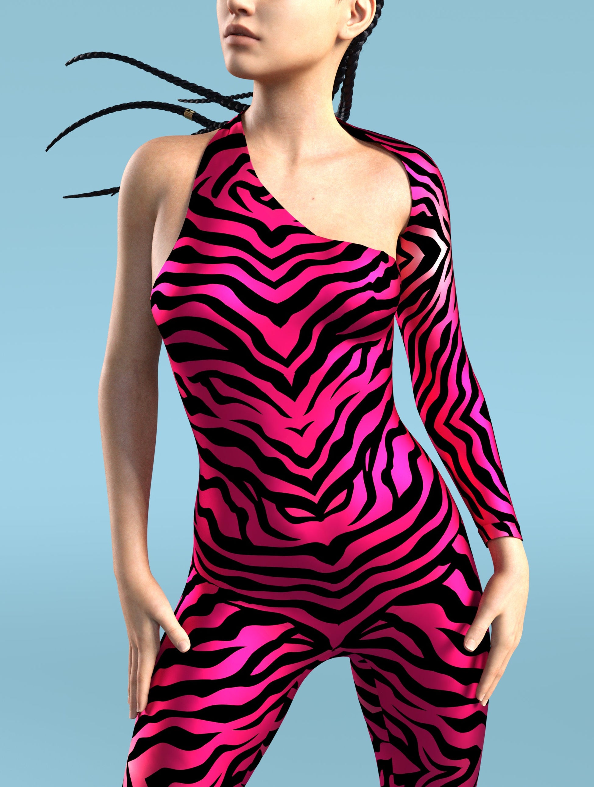 Red Zebry Asymmetrical2 Costume 2
