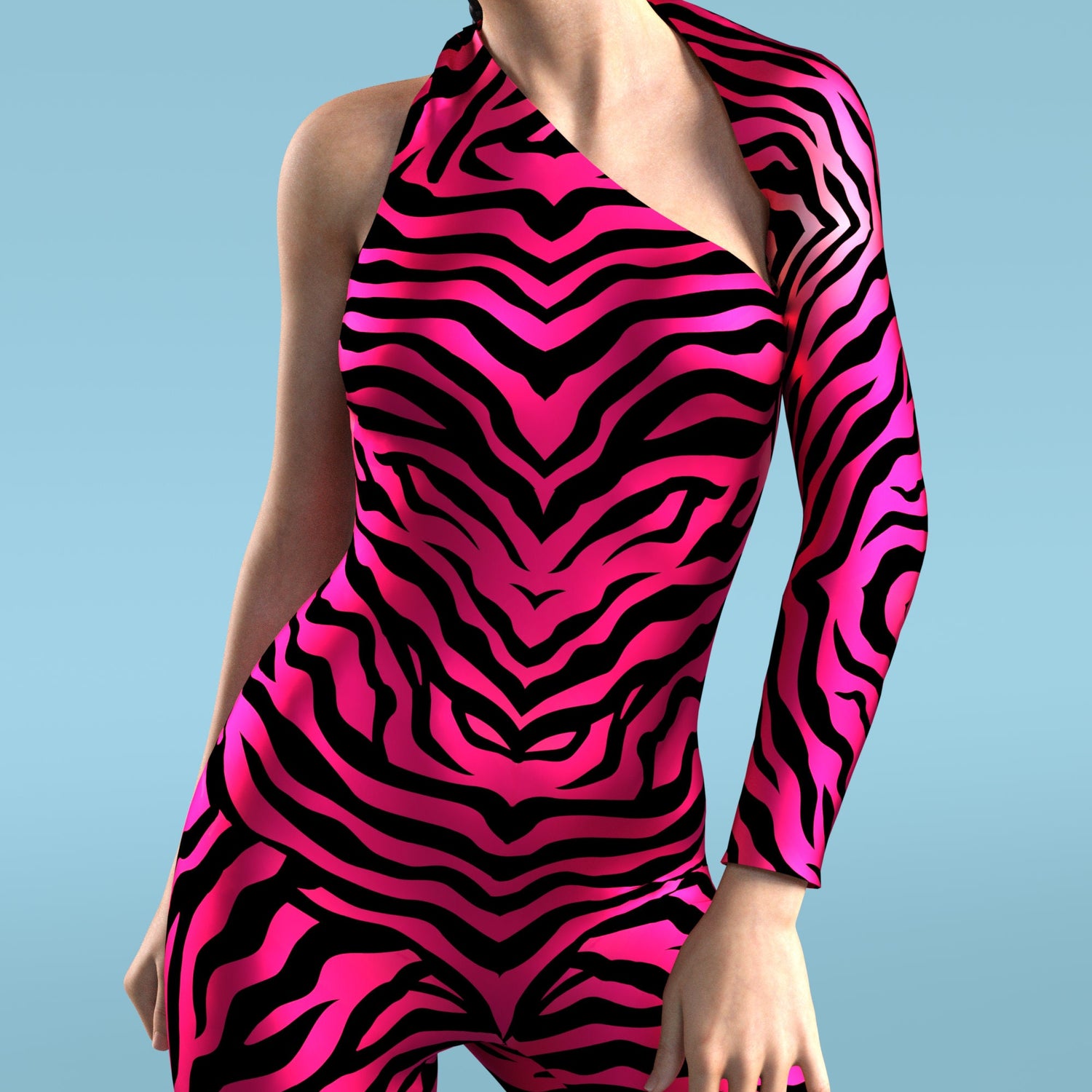 Red Zebry Asymmetrical2 Costume