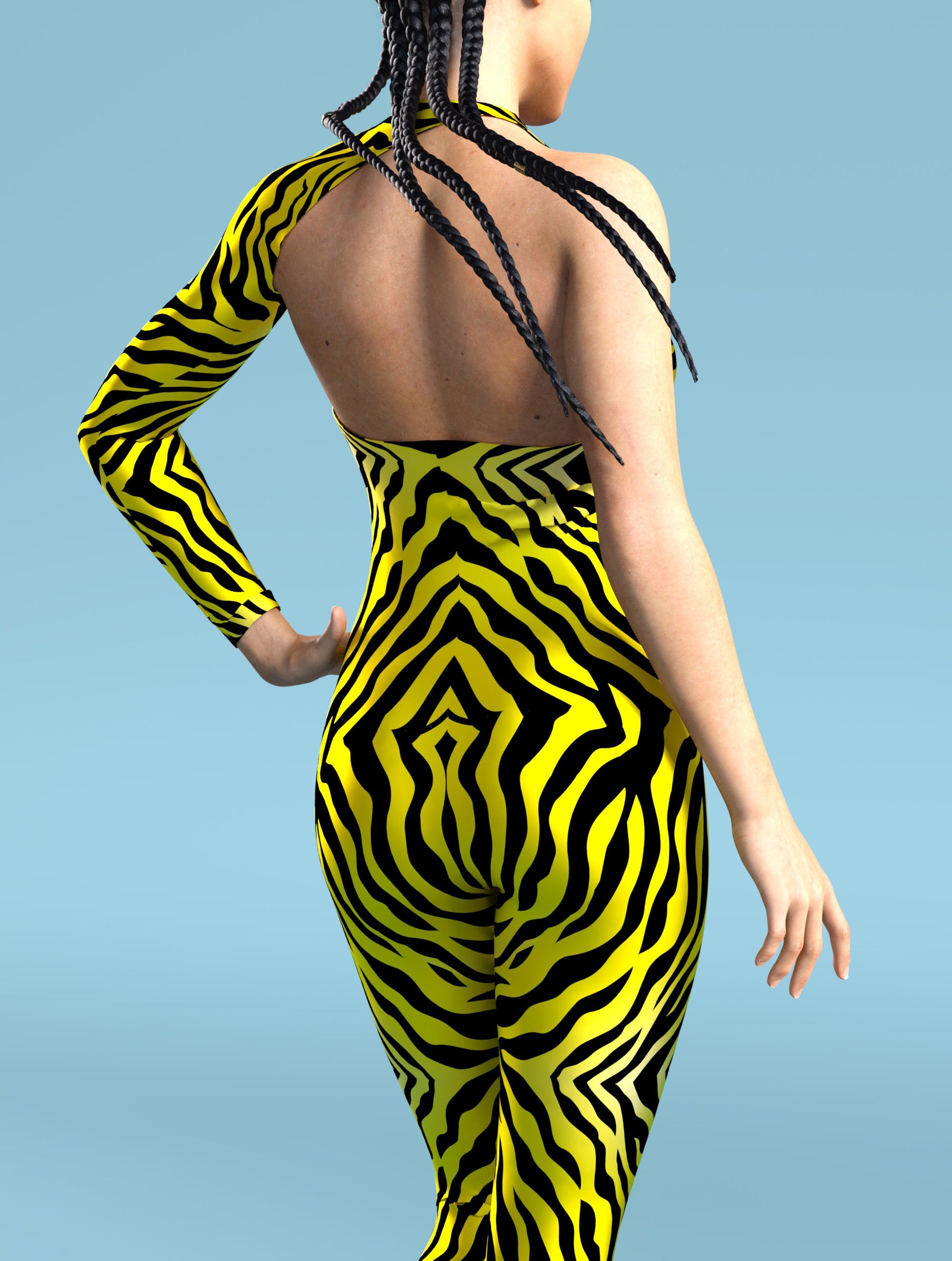 Yellow Zebry Asymmetrical2 Costume 2