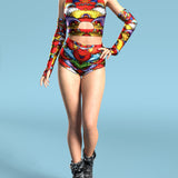 Elusive Scales Hooded Belt Top