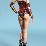 Elusive Scales Hooded Belt Top