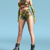 Lost in the Grasshopper Hooded Belt Top