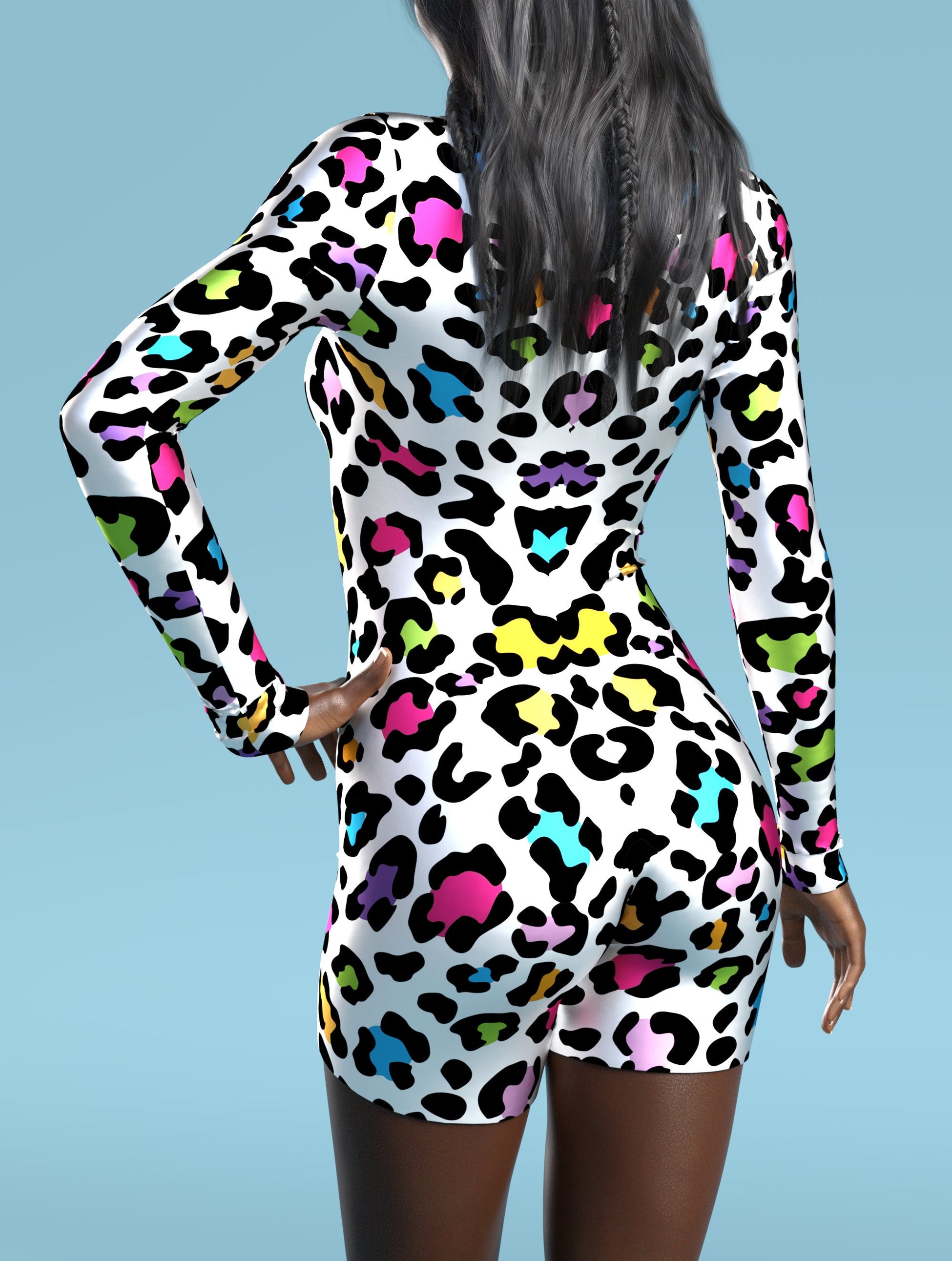 Festival Cheetah Biker Costume 2