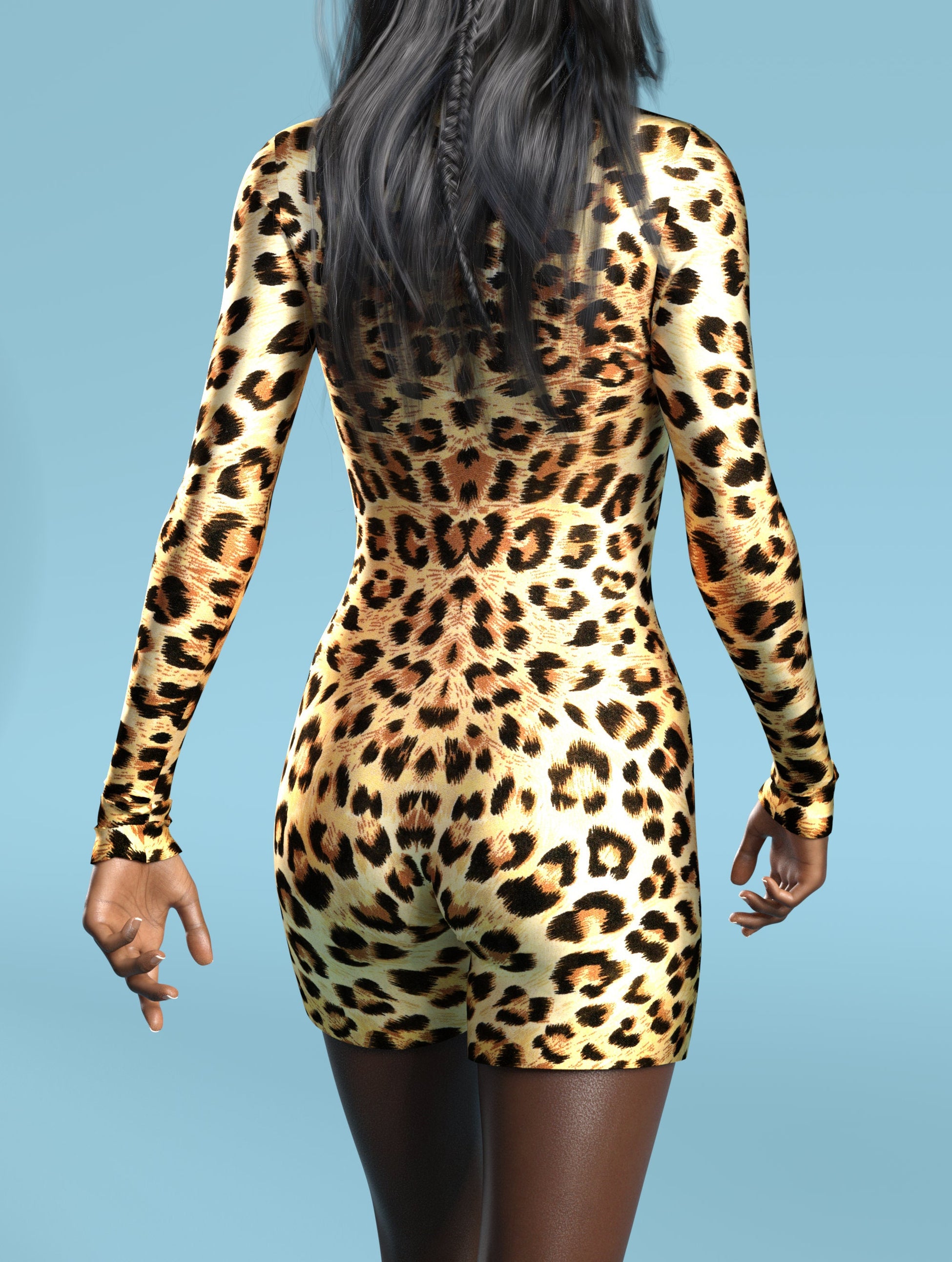 Cheetah Biker Costume 2