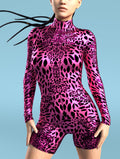 Pink Leopardy Biker Costume