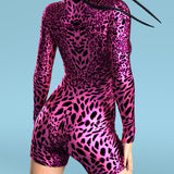 Pink Leopardy Biker Costume