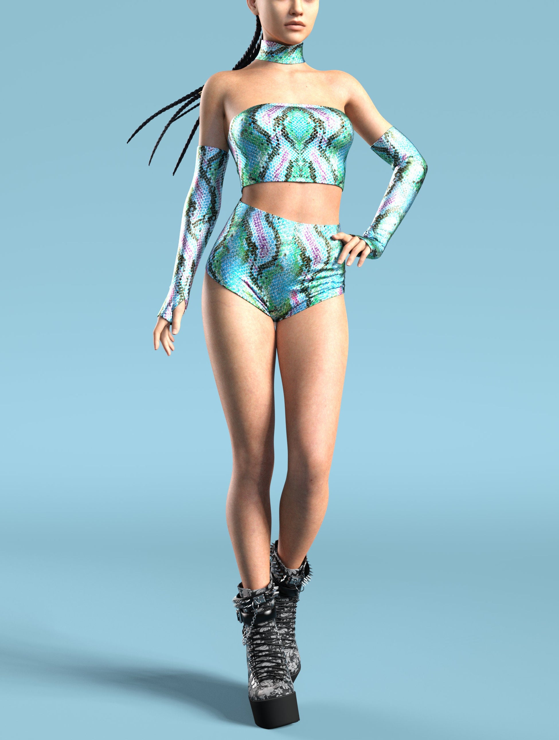 Crocodile Dundy Tube Top 1
