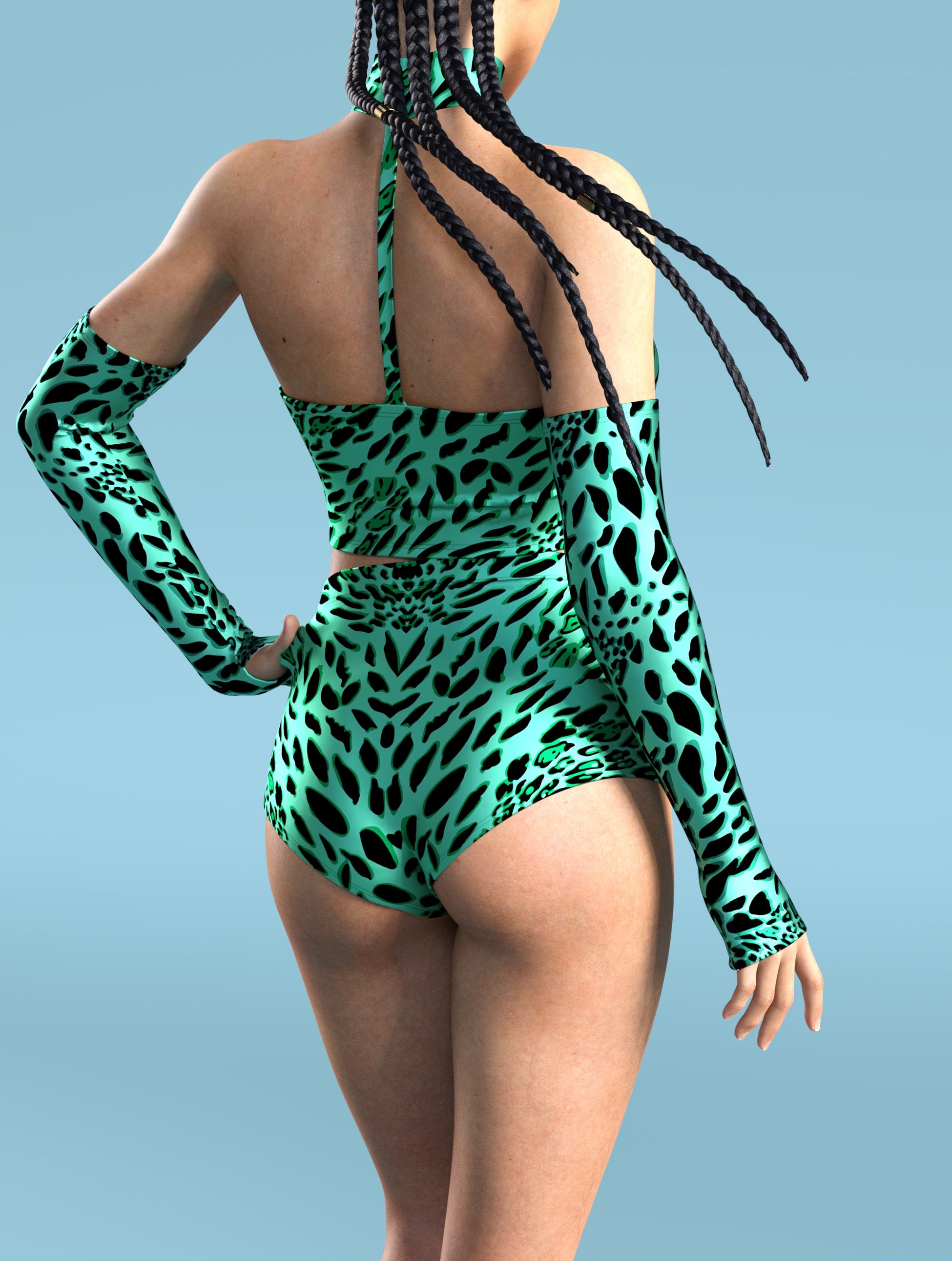 Green Leopardy Tube Set 1