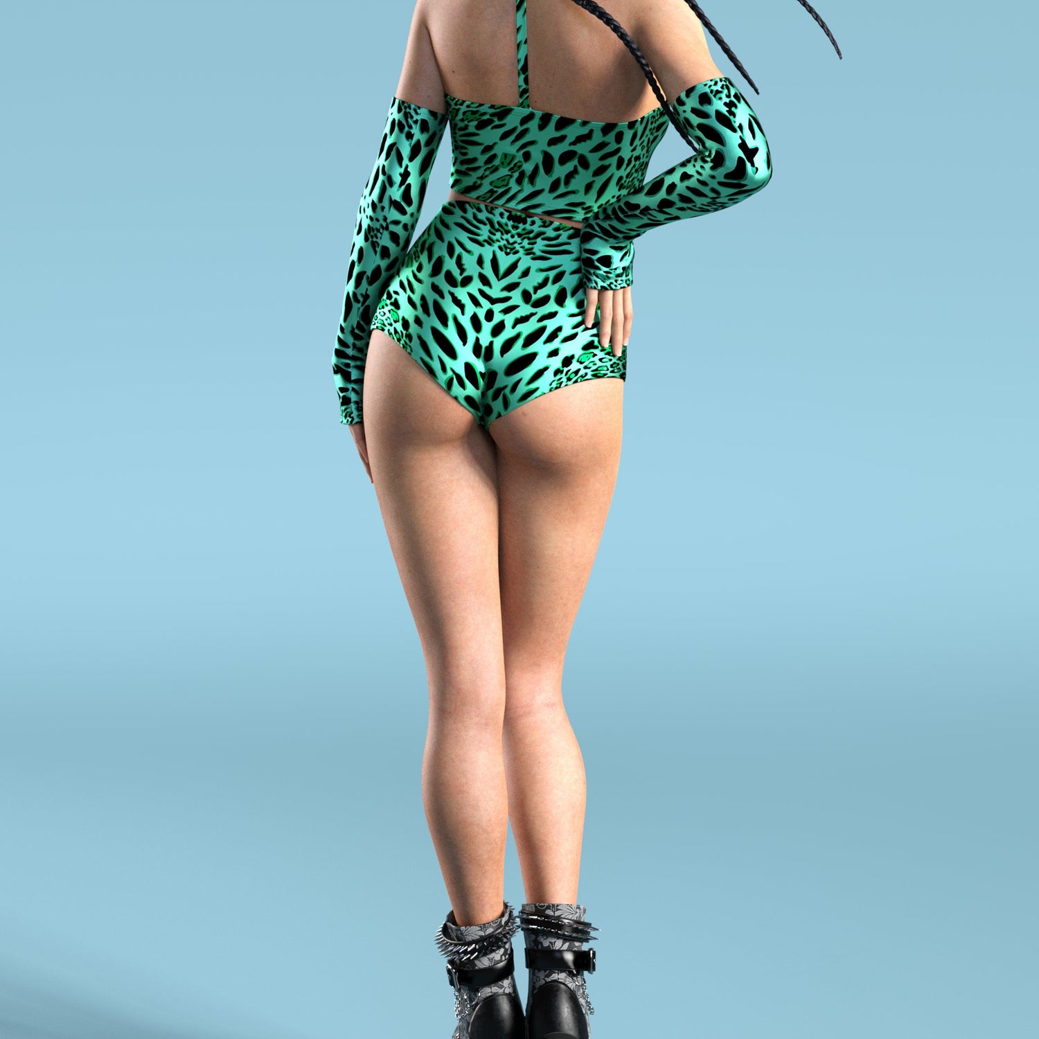 Green Leopardy Tube Set Club