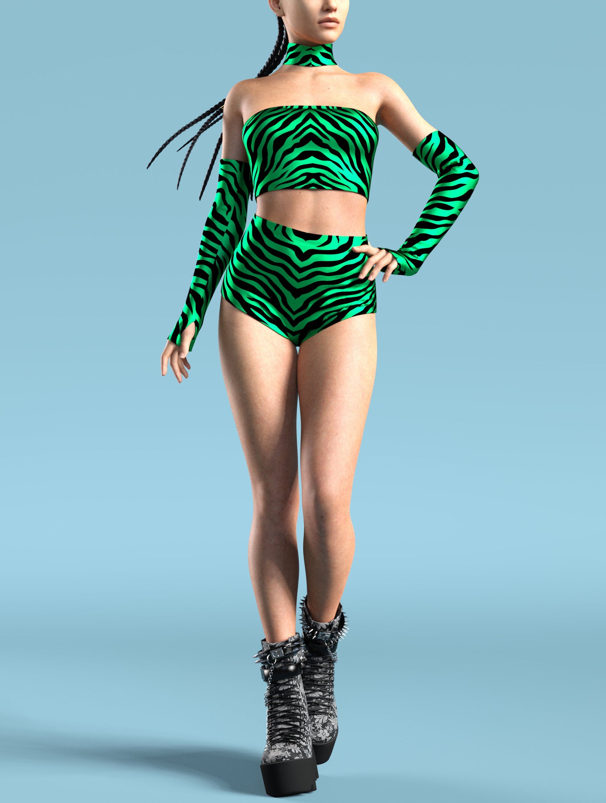 Green Zebry Tube Set 2
