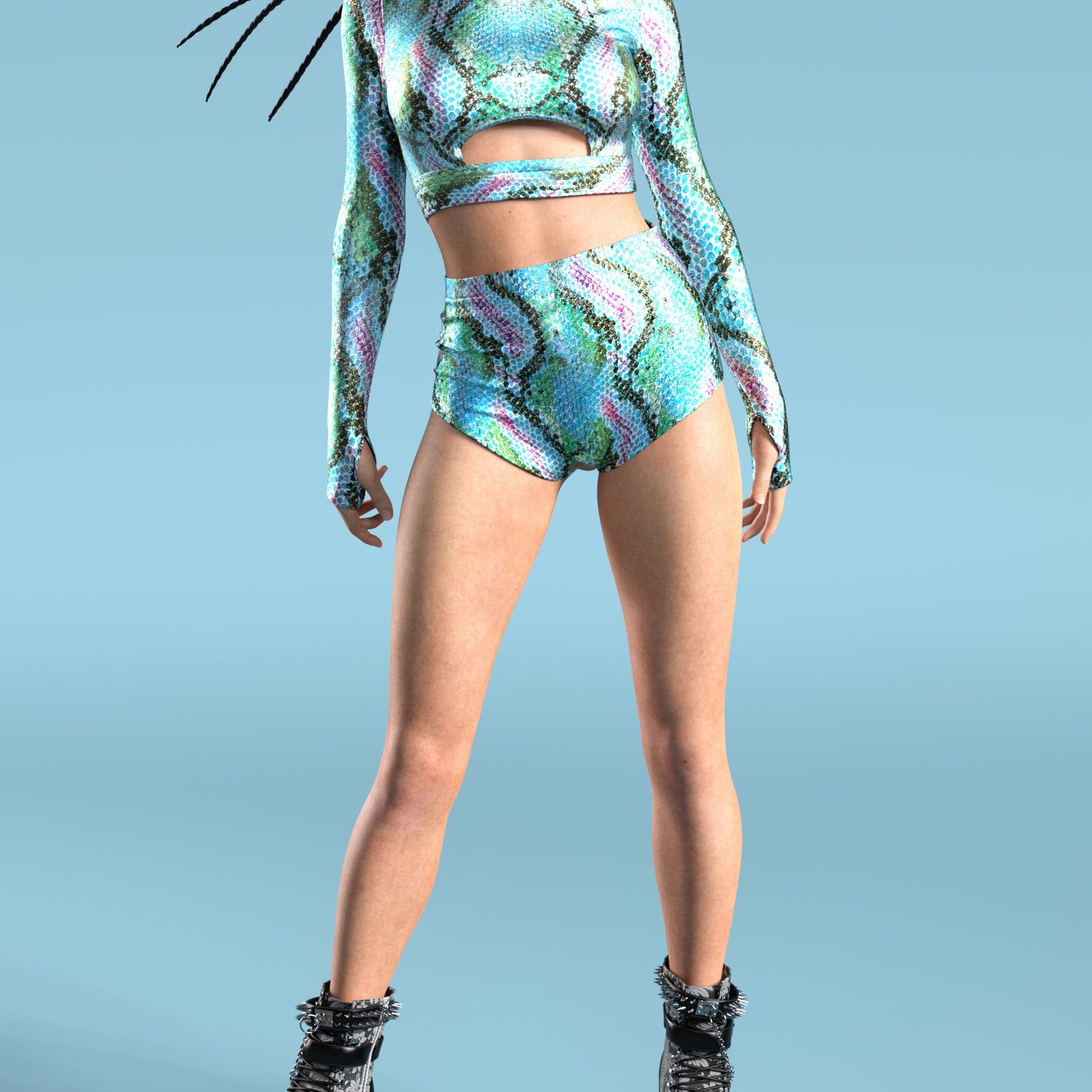 Crocodile Dundy High Waist Short 4