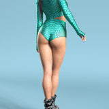 Dragon Born High Waist Shorts