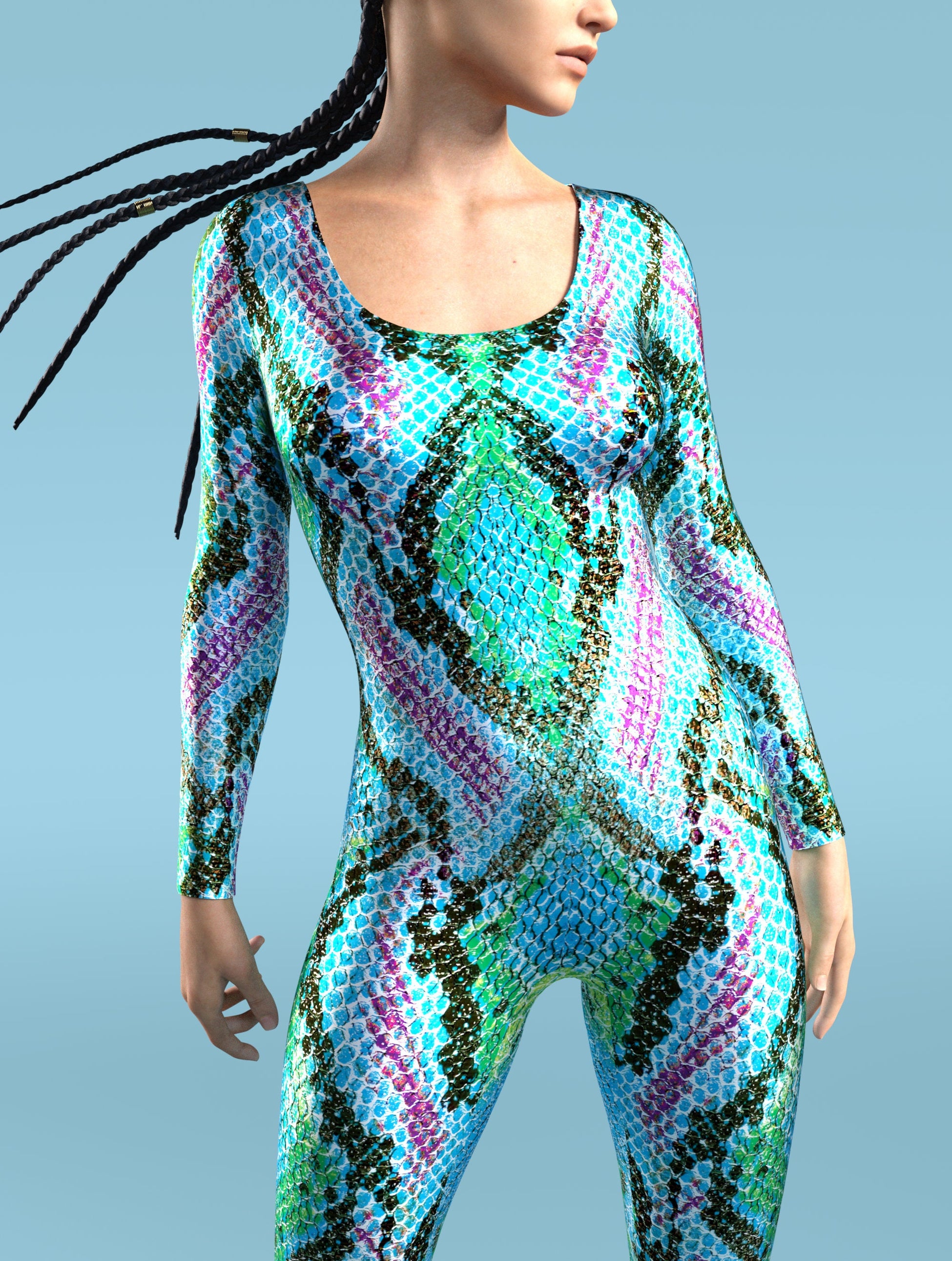 Crocodile Dundy Neckless Costume 1