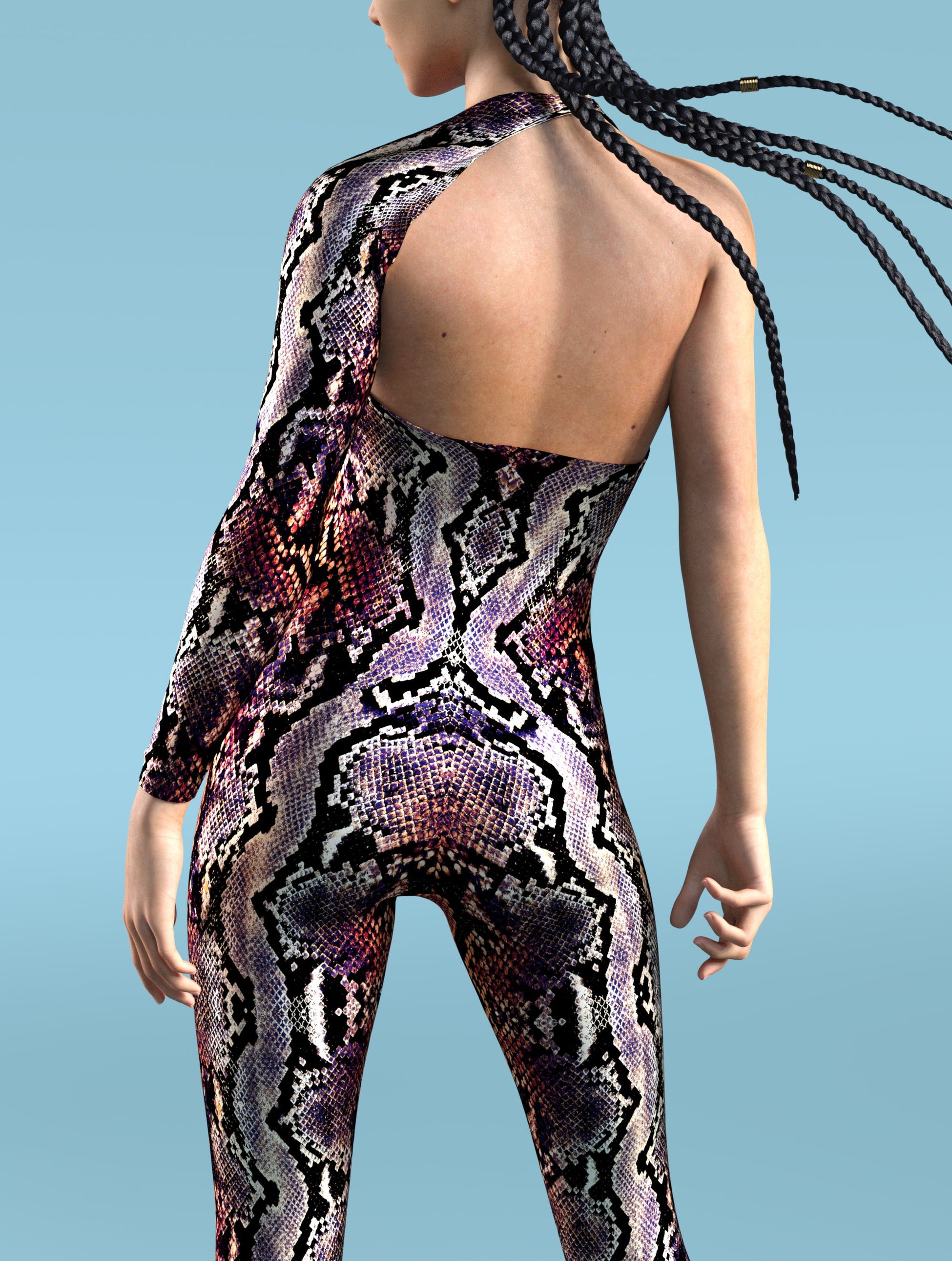 Red MF Asymmetrical2 Costume 2