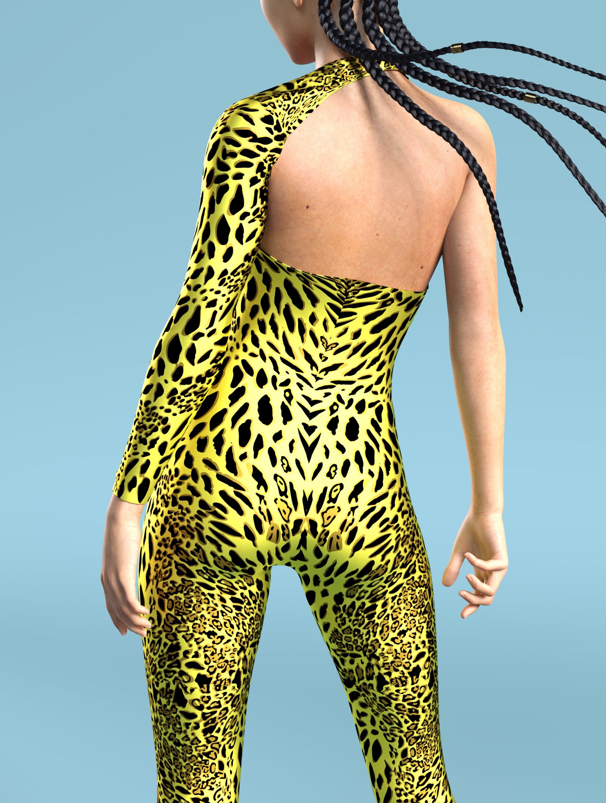 Yellow Leopardy Asymmetrical2 Costume 2