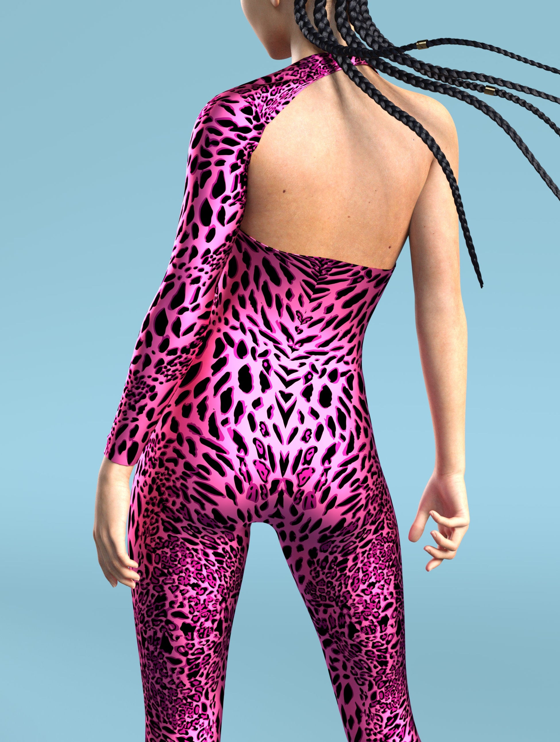 Pink Leopardy Asymmetrical2 Costume 2
