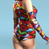Elusive Scales Hooded Belt Top