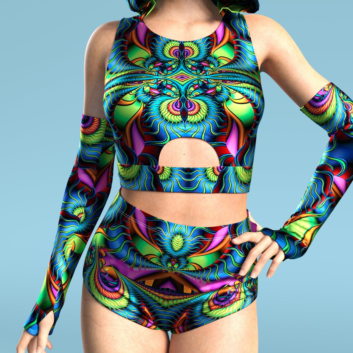 Illusion Tunnel Hooded Set