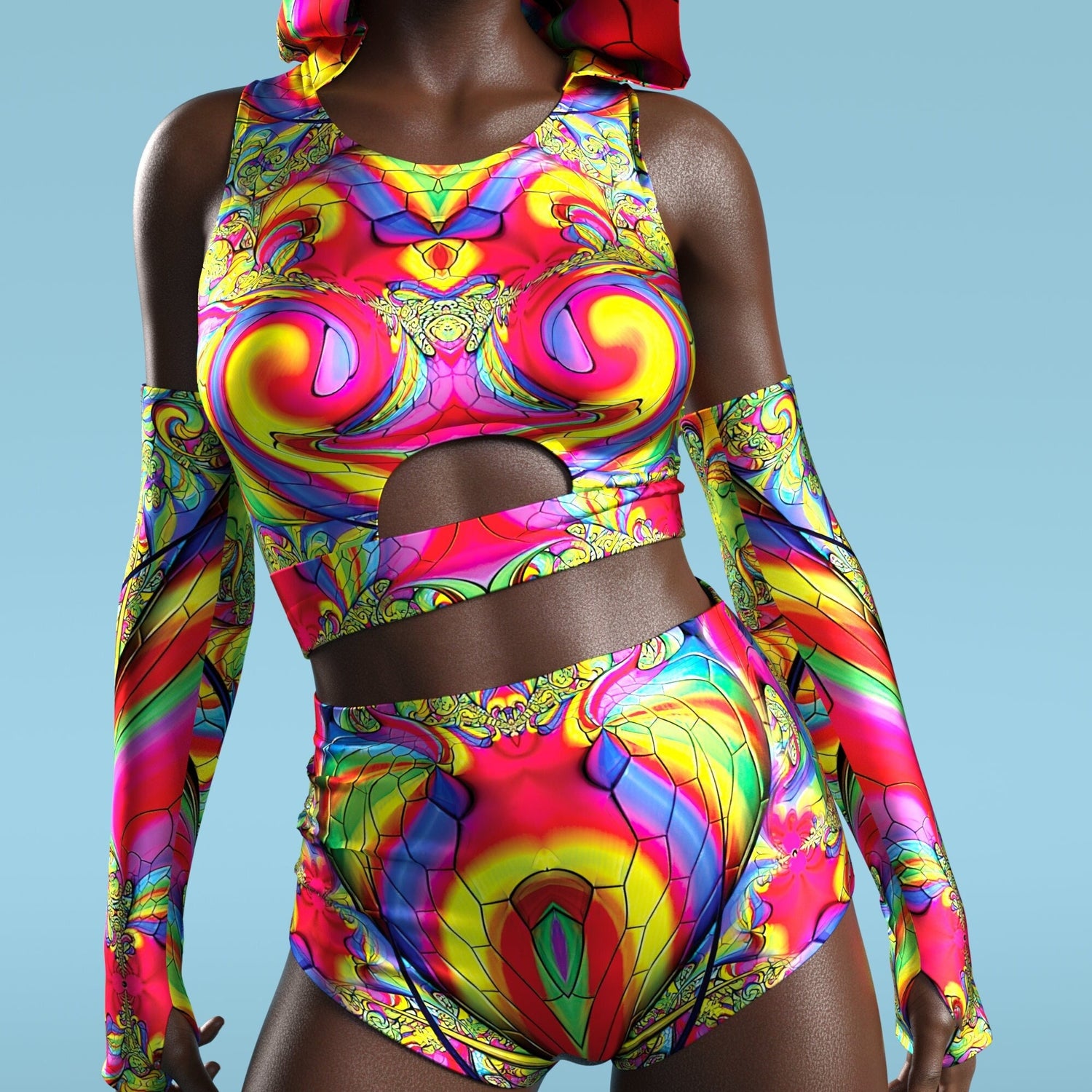 Iris Itinerantur Hooded Belt Top