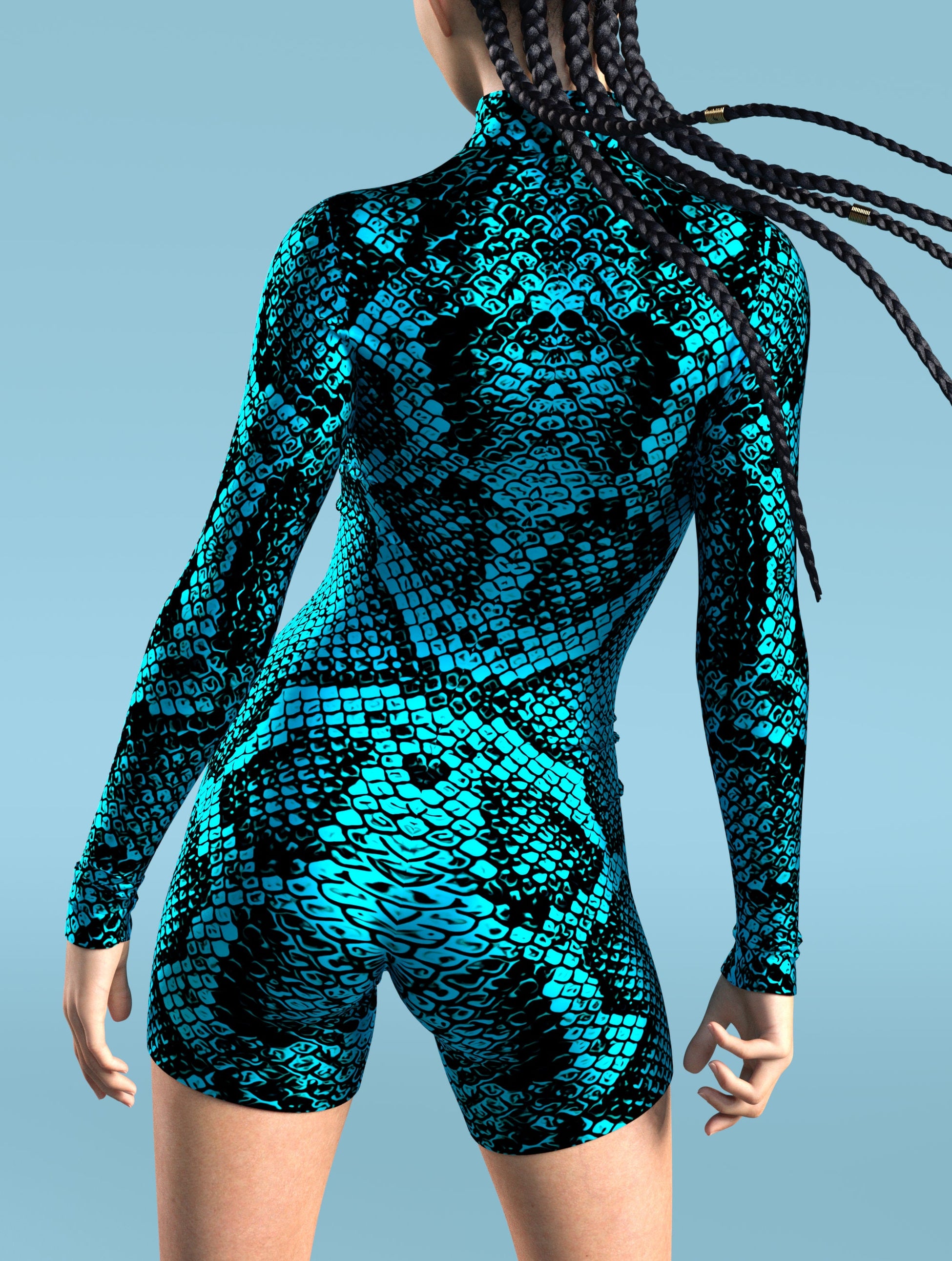 Blue Shananagans Biker Costume 2