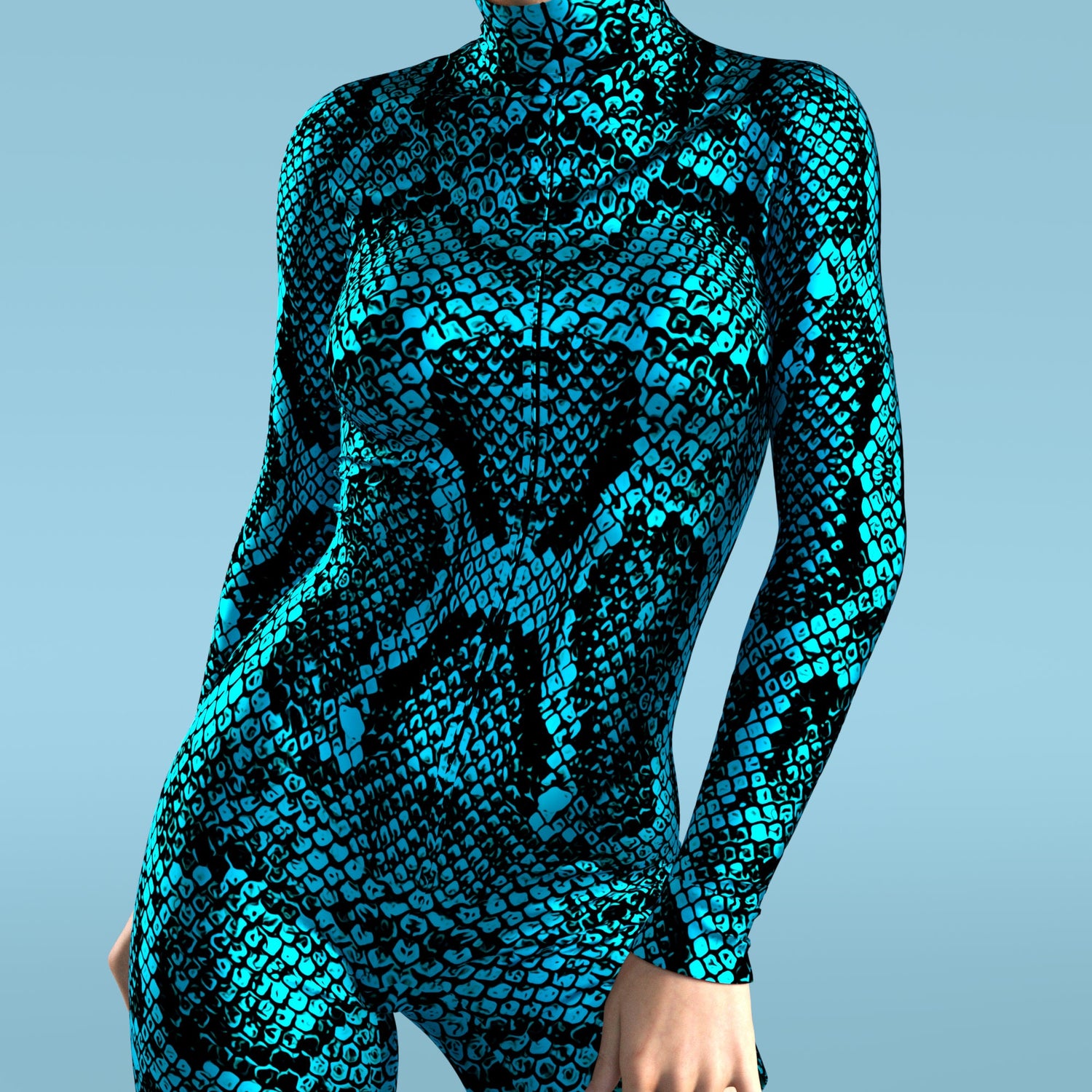 Blue Shananagans Biker Costume