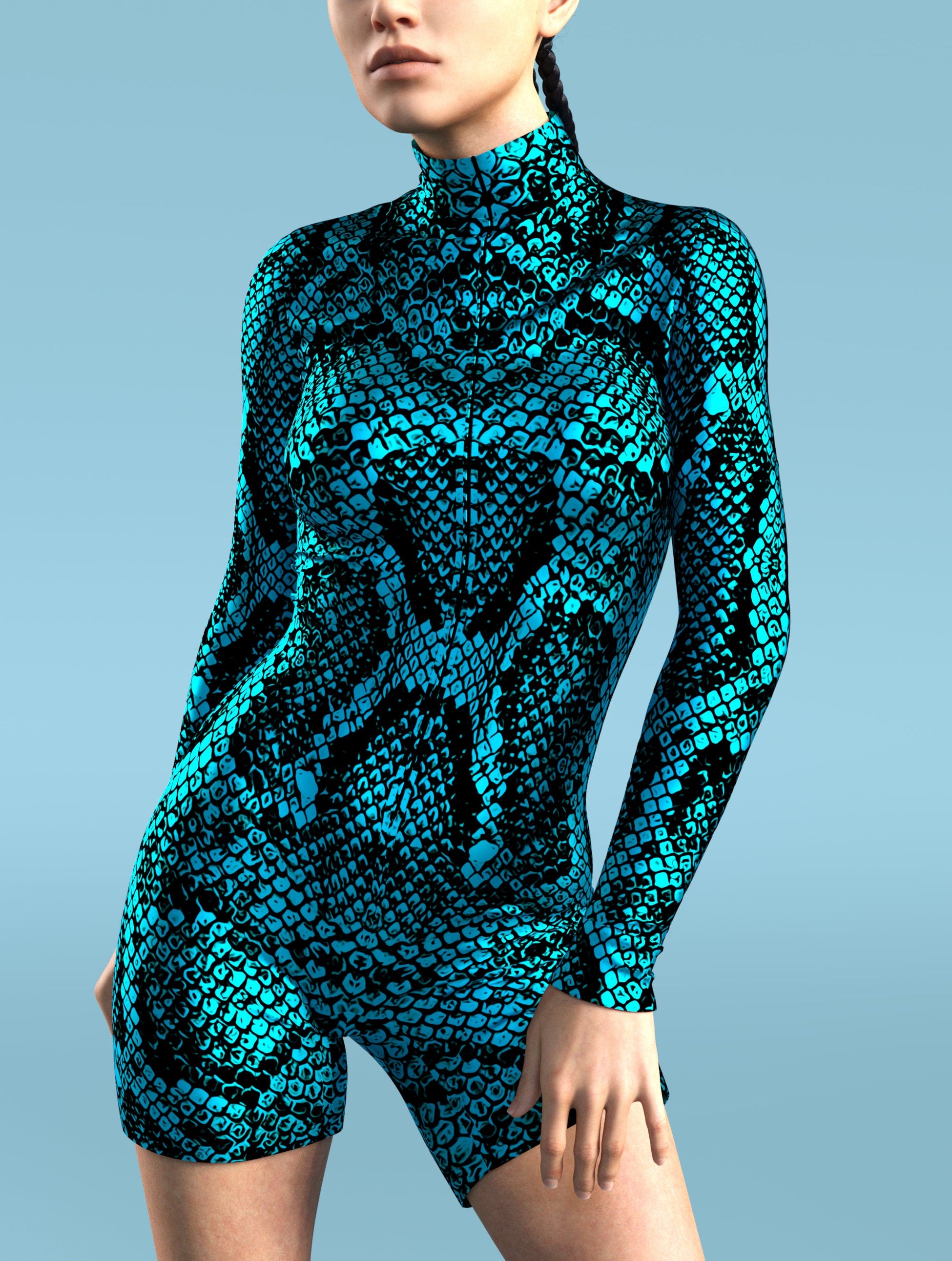 Blue Shananagans Biker Costume 1