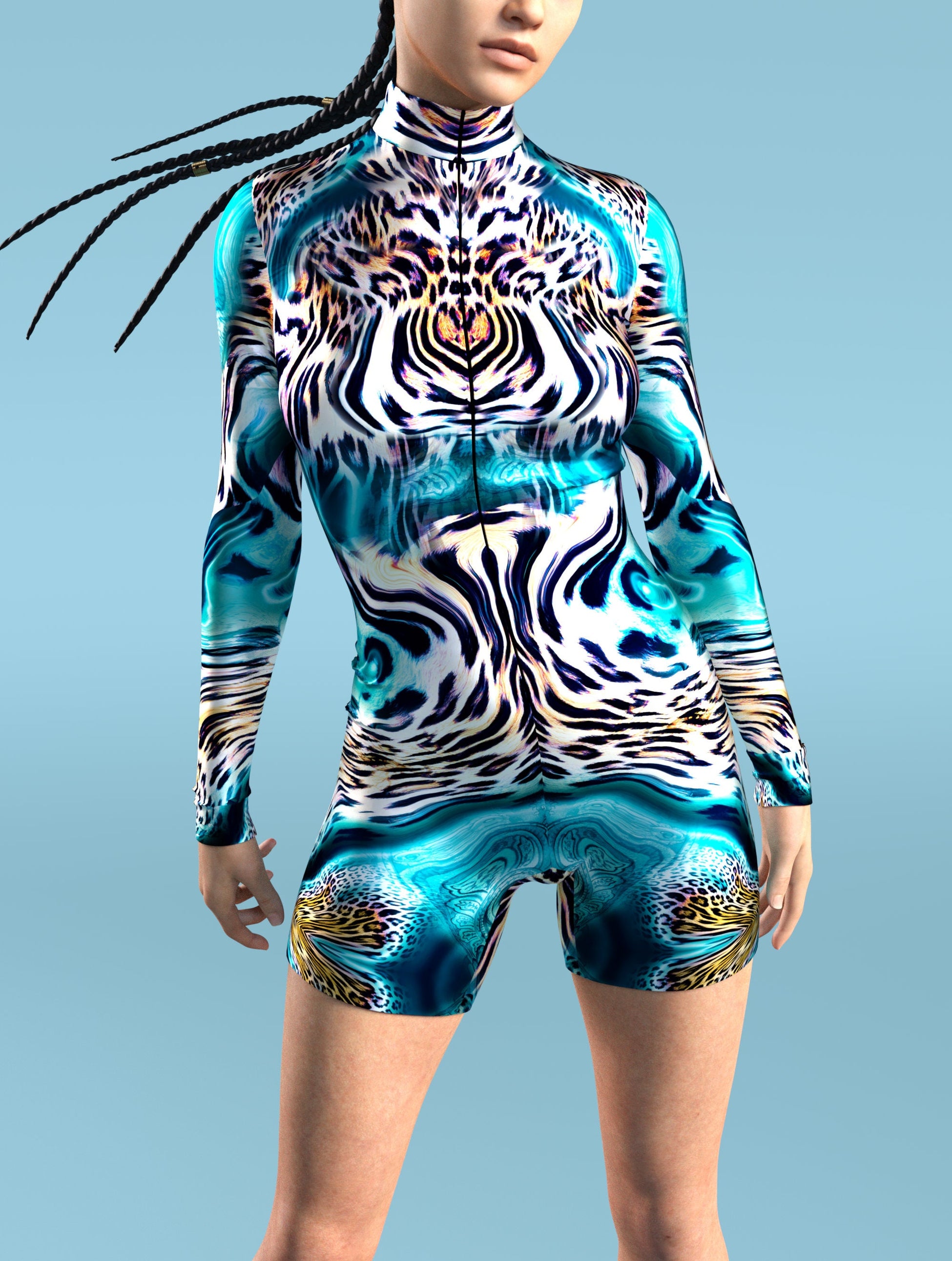 Sea Tiger Biker Costume 1