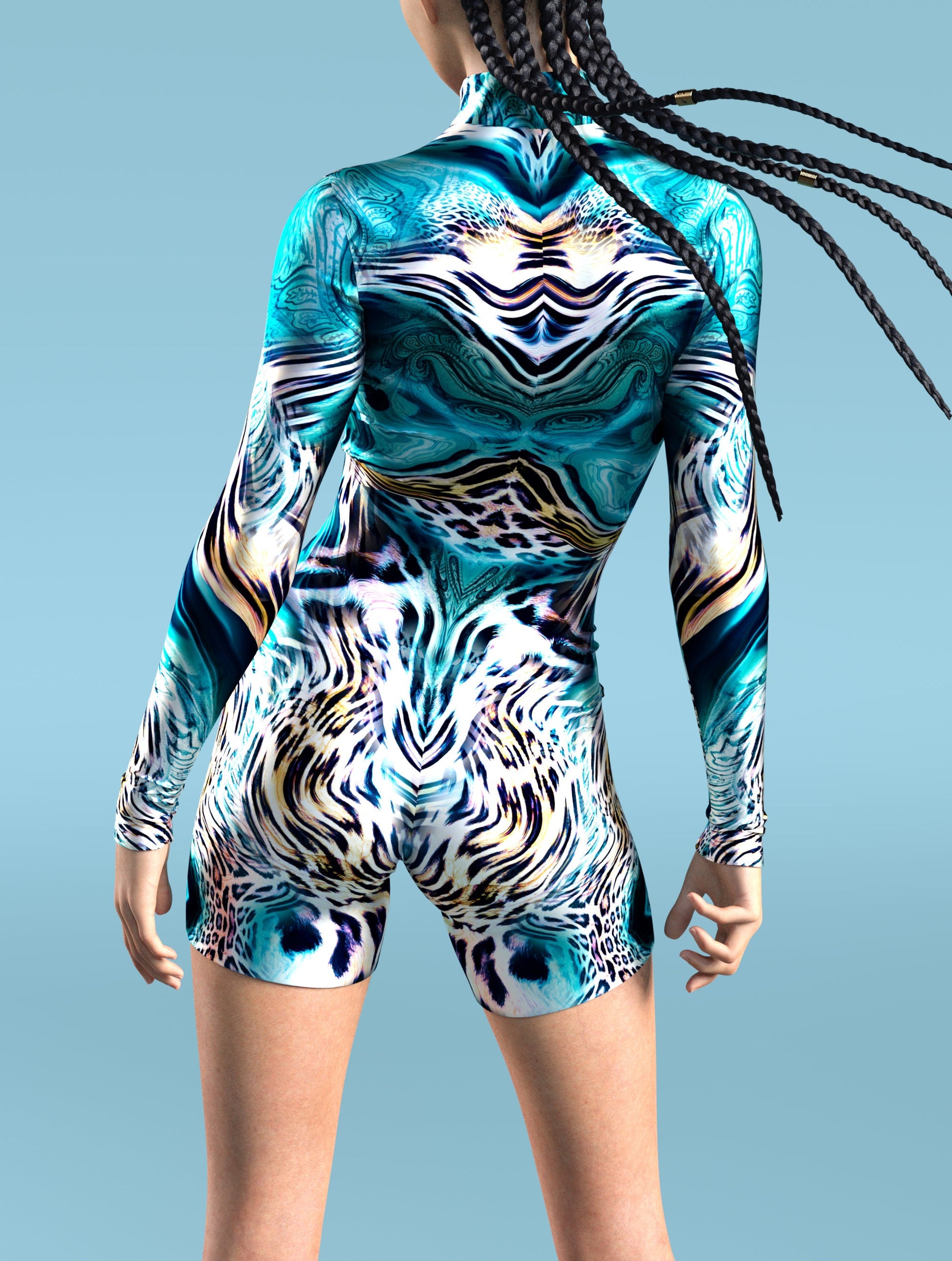 Sea Tiger Biker Costume 2