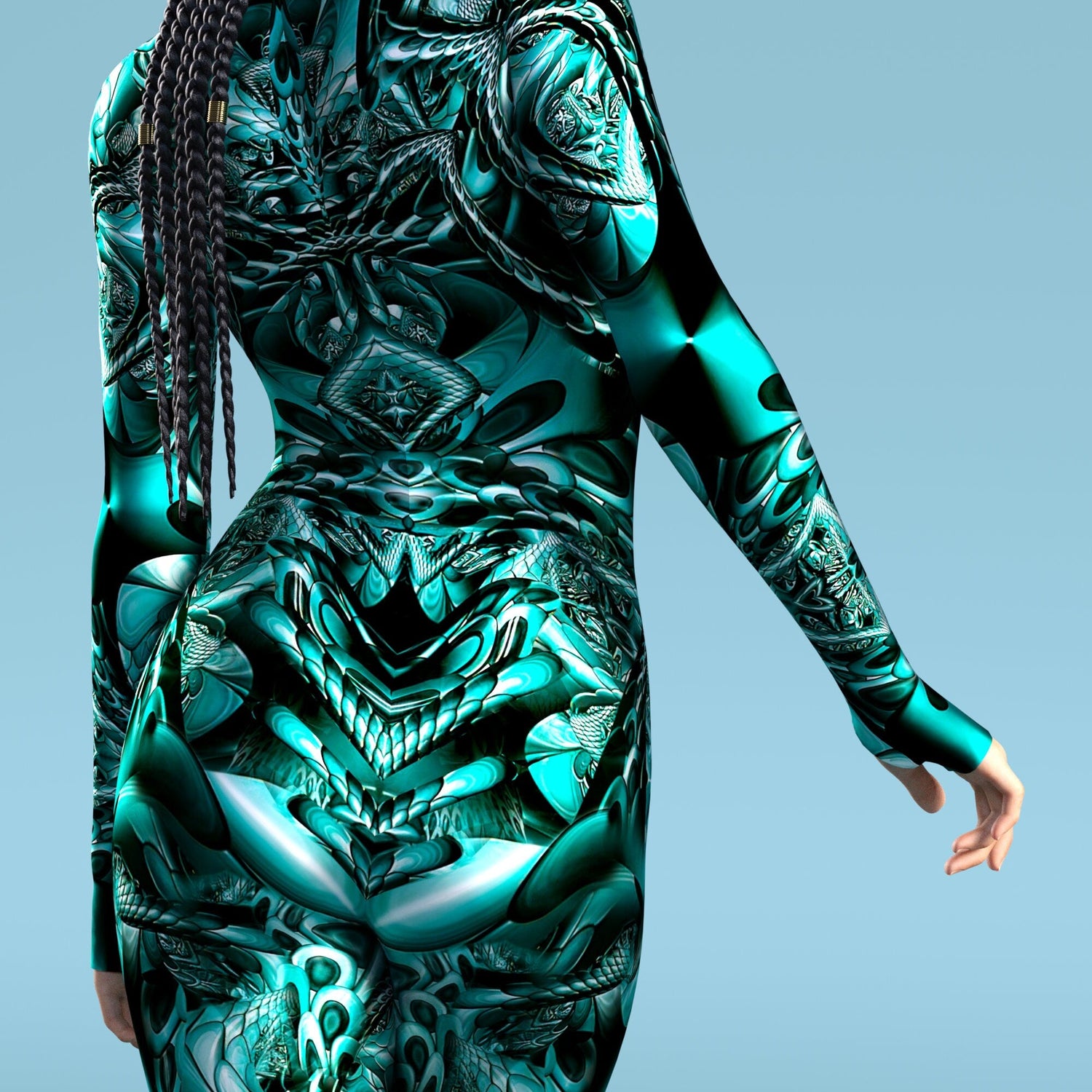 Metallicum Trip Green Costume Lycra