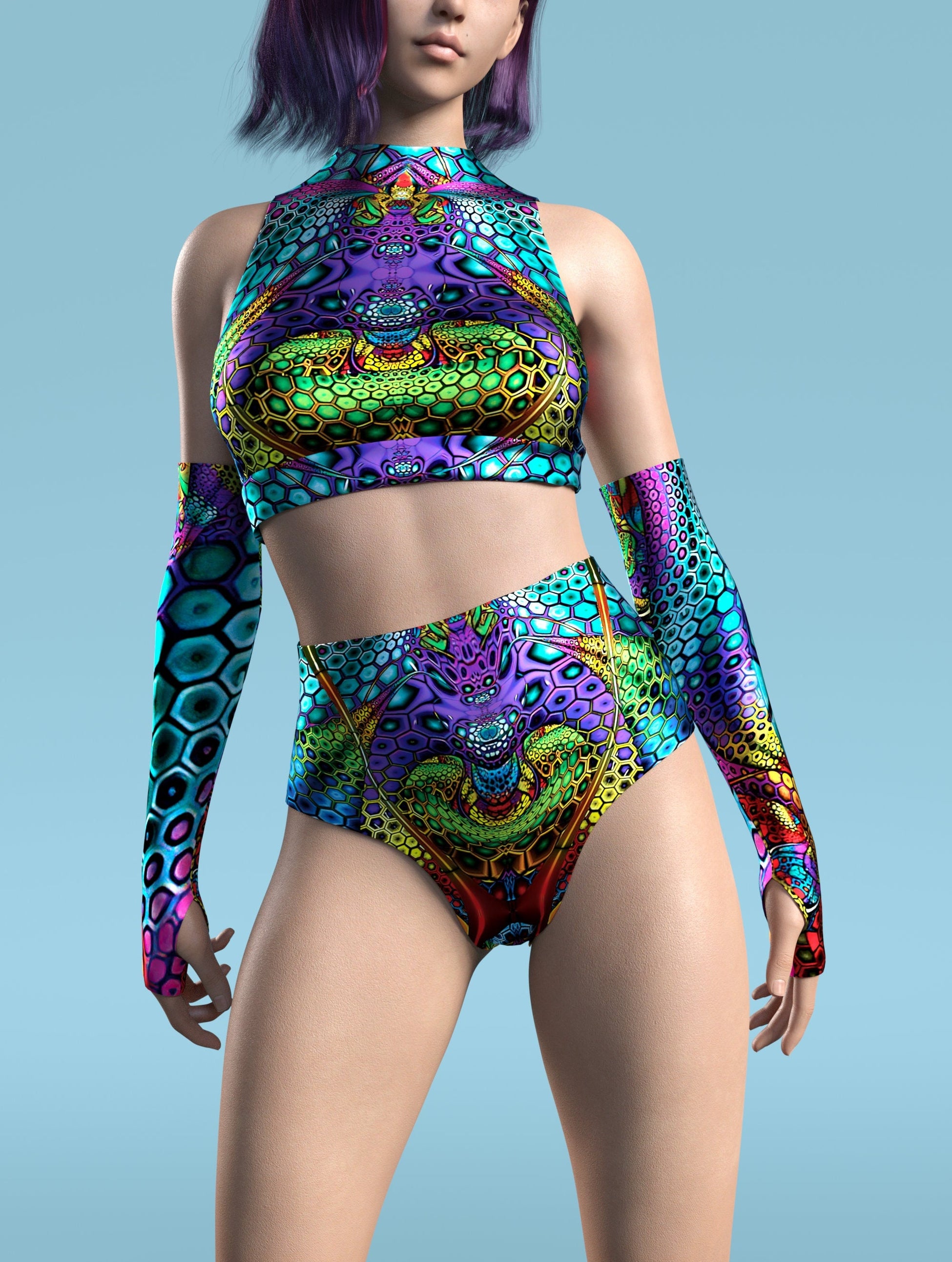 Lucid Geometry Tube Top 1