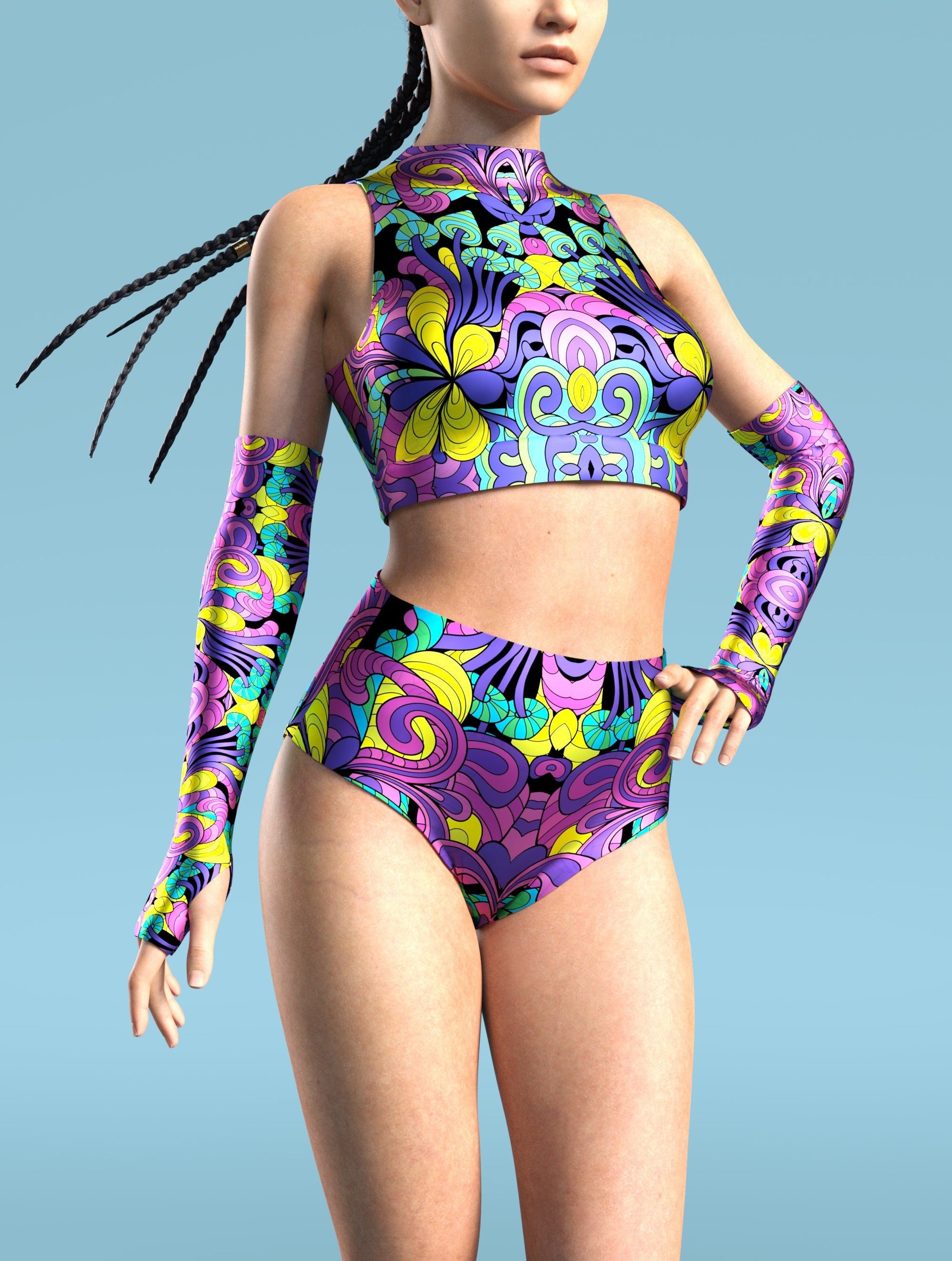 Mystic Shruums Cut HW Shorts 1