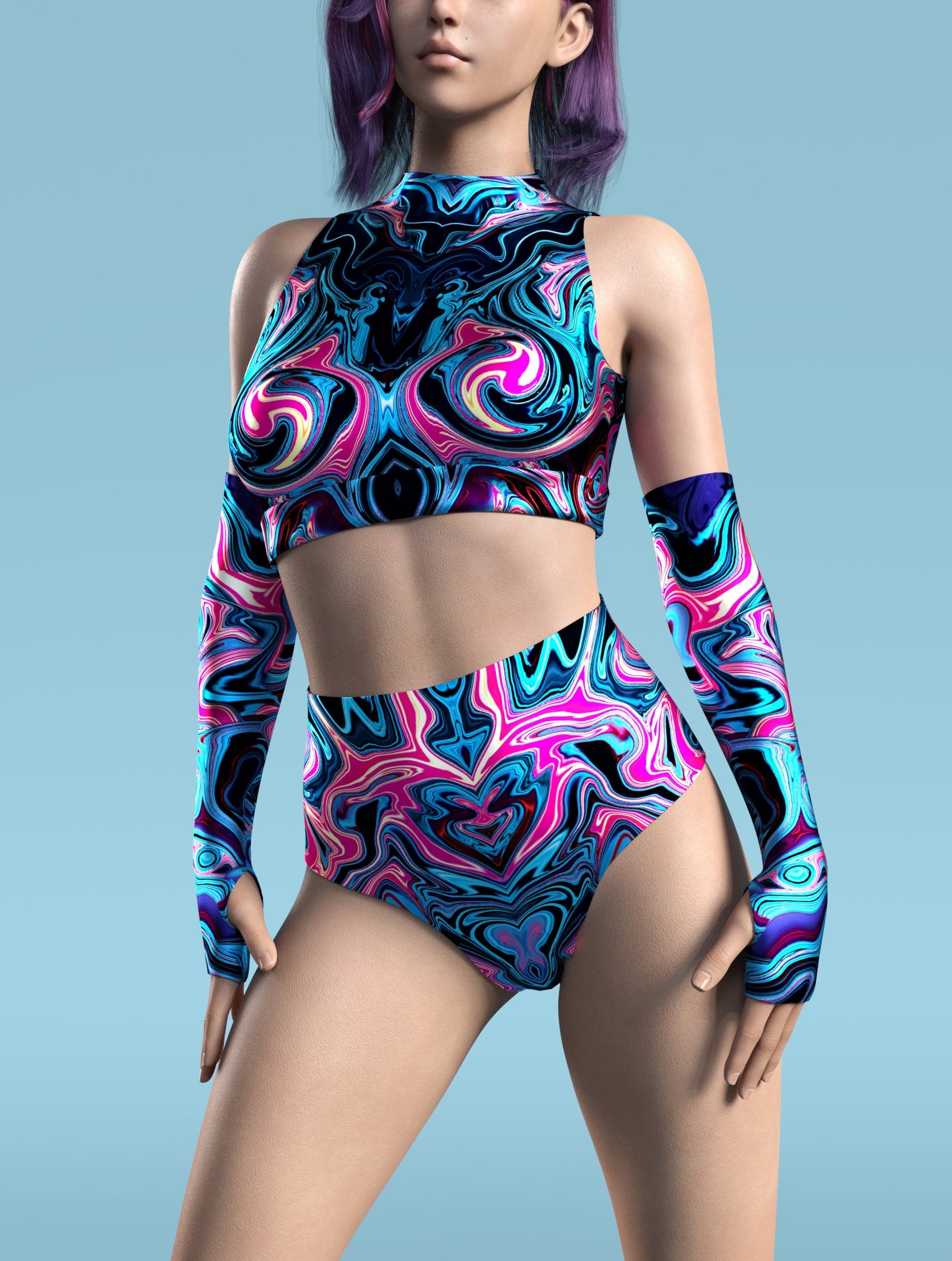 Venera's Twist Cut HW Shorts 1