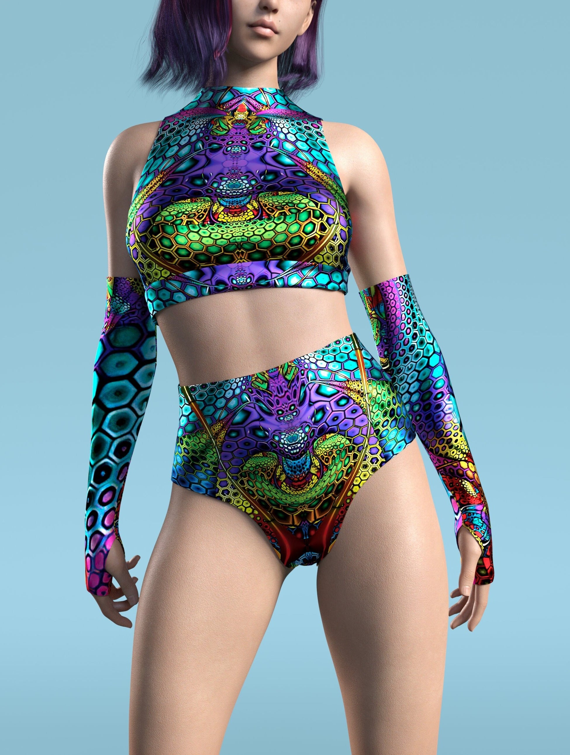 Lucid Geometry Sleeveless Rave Top 1