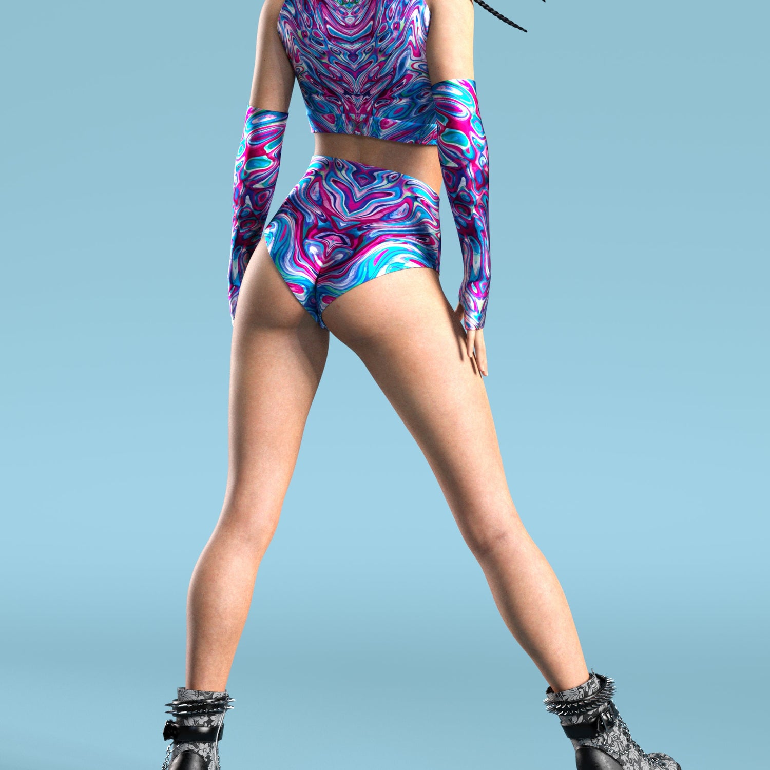 Trippy Liquid Rave Set Lycra