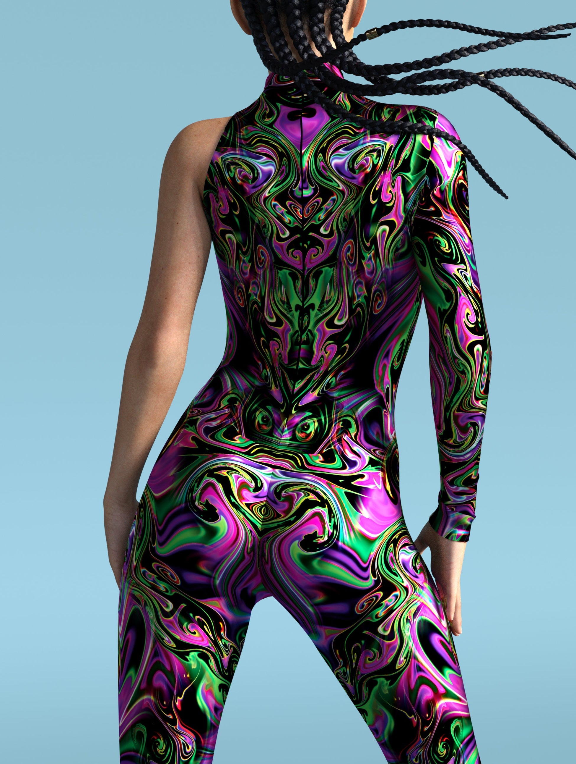 Hallucinogenic Liquid Asymmetrical Costume 2