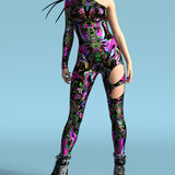 Hallucinogenic Liquid Asymmetrical Costume