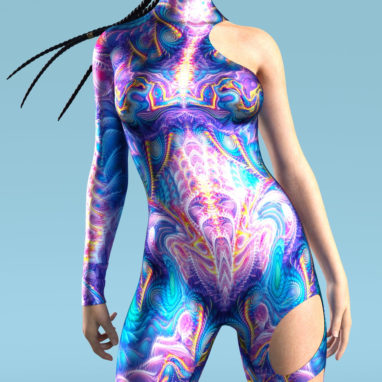 Enter The Crop Circle Asymmetrical Costume