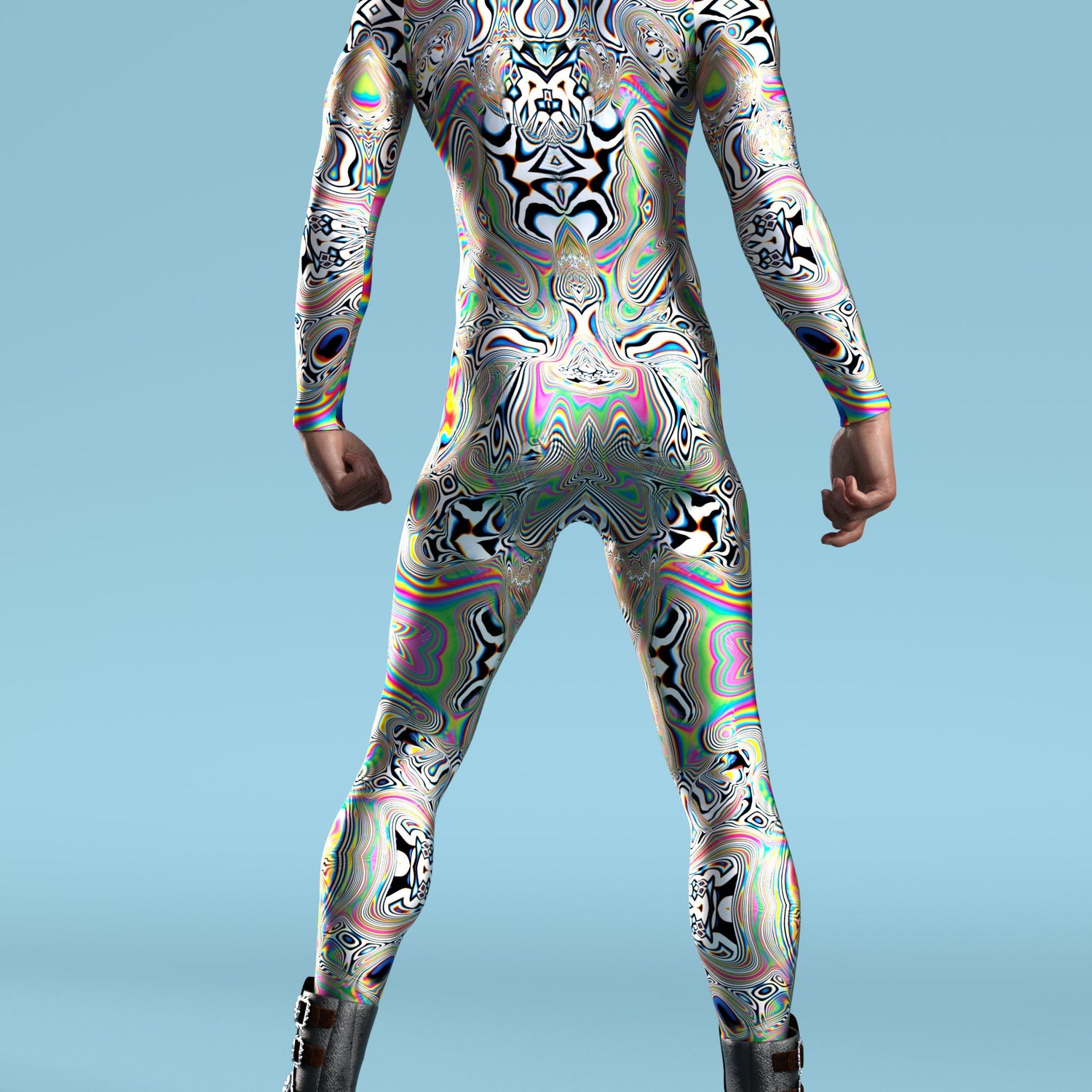 Universe Glitch Male Costume Lycra