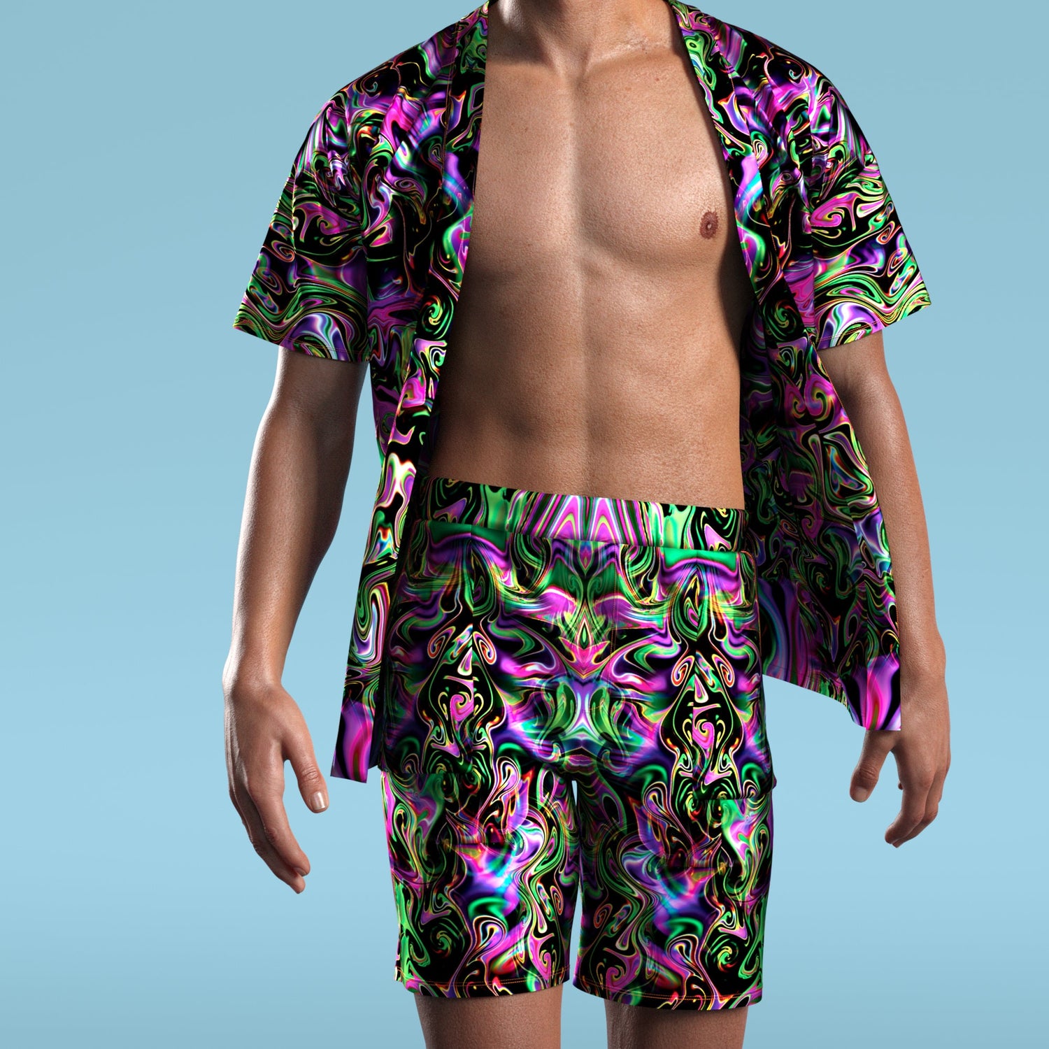 Hallucinogenic Liquid Male Shorts