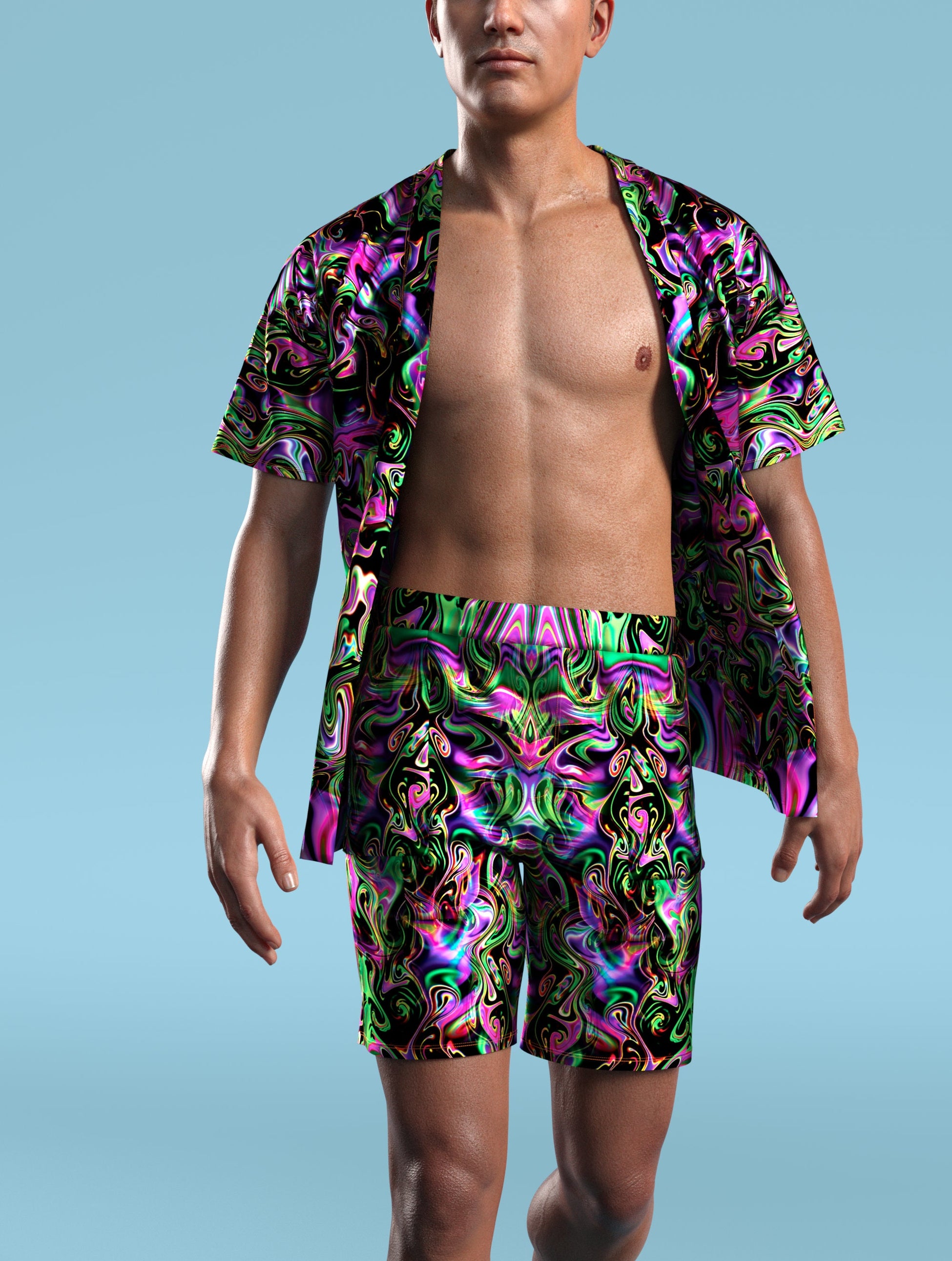 Hallucinogenic Liquid Male Shorts 1