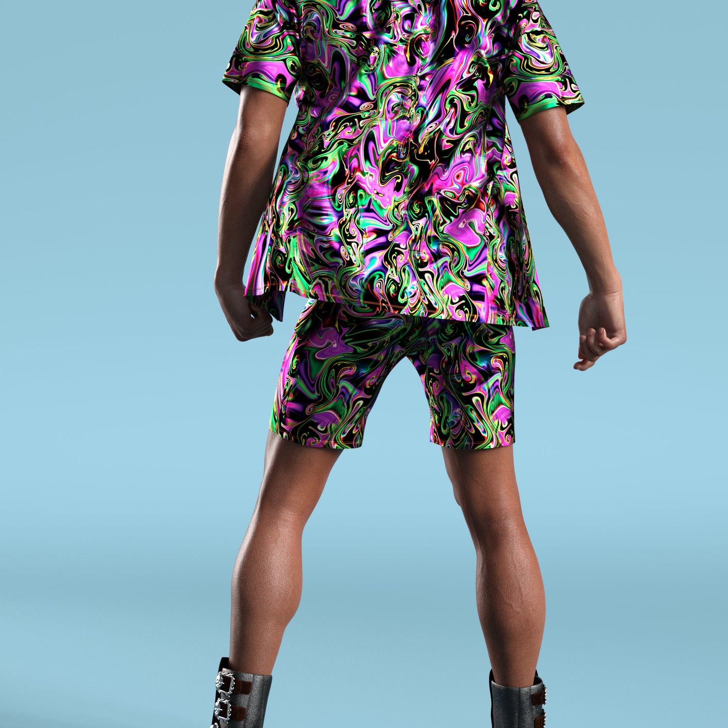 Hallucinogenic Liquid Male Shorts Lycra