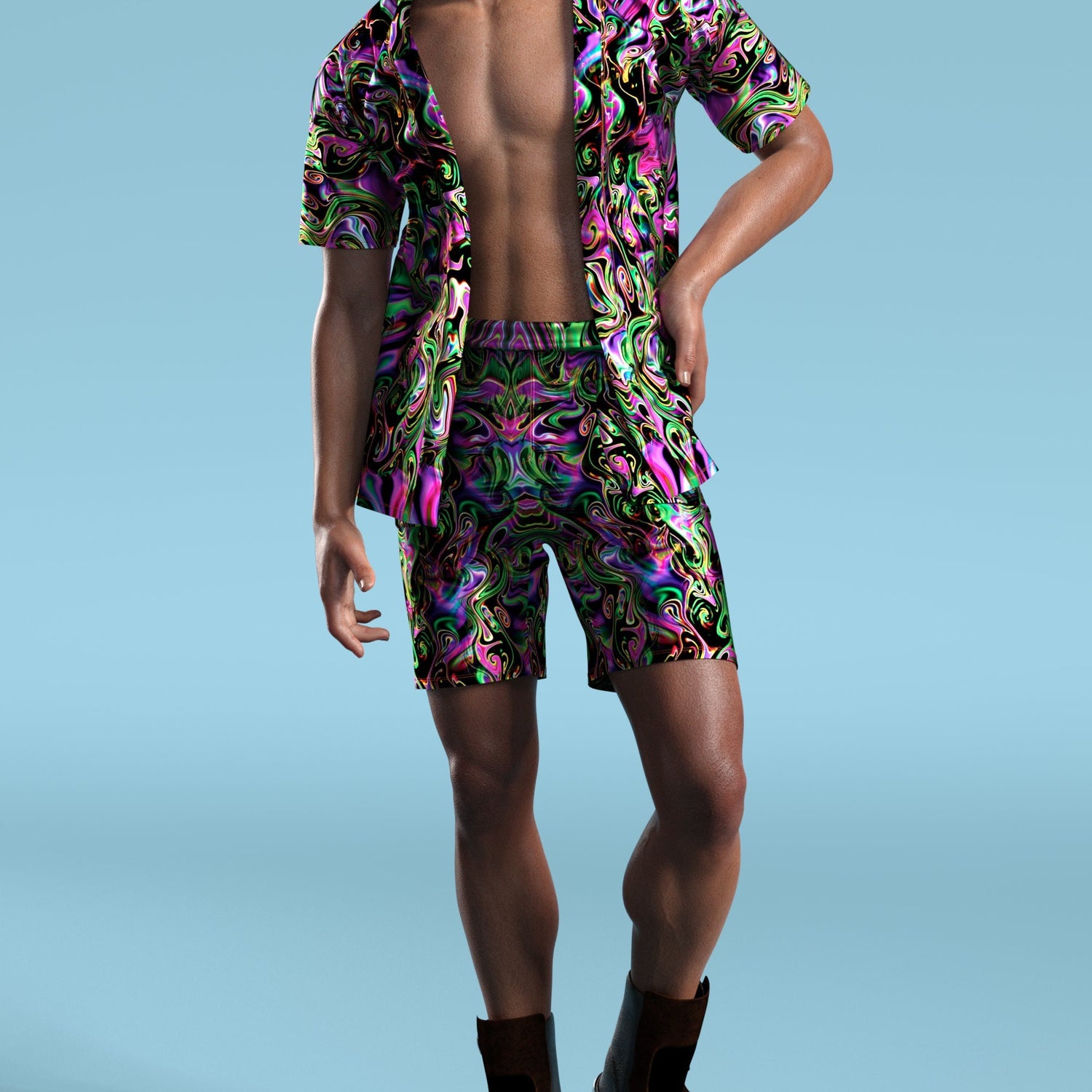 Hallucinogenic Liquid Male Shorts Festival